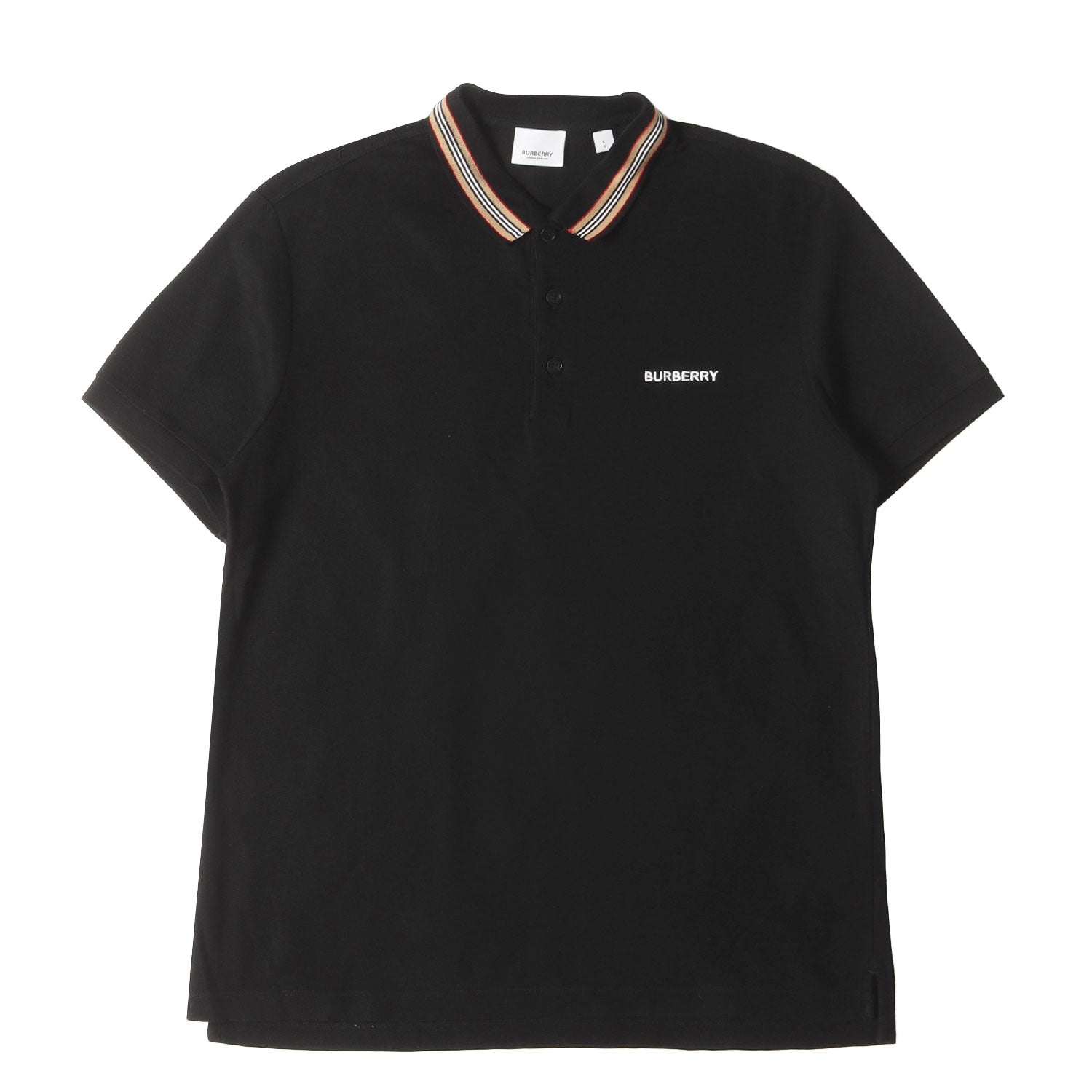 BURBERRY (バーバリー) 20SS 襟ライン コットン鹿の子 ポロシャツ 