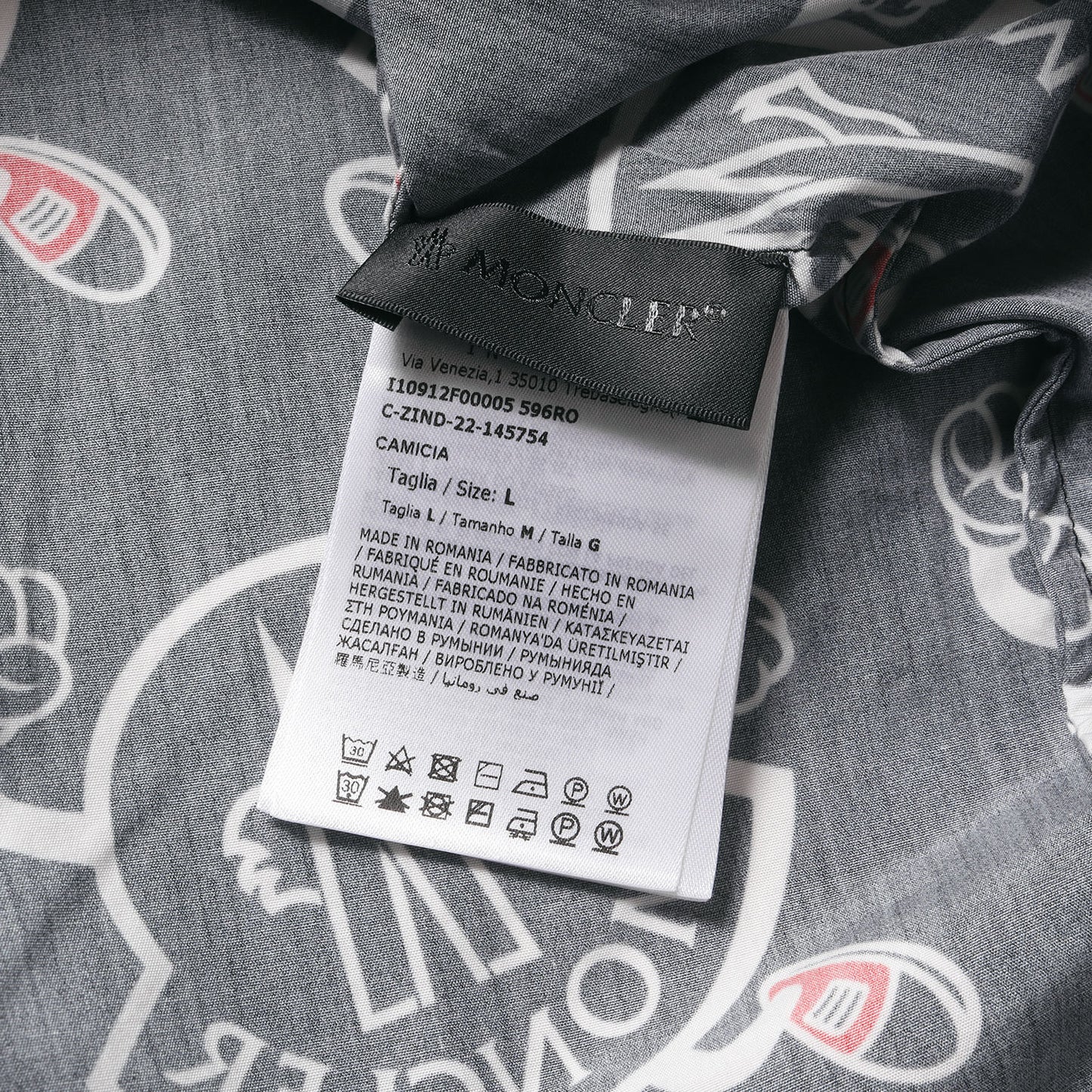23SS キャラクター柄 コットン 半袖シャツ (Camicia Logo Print Shirt I10912F00005 596RO)