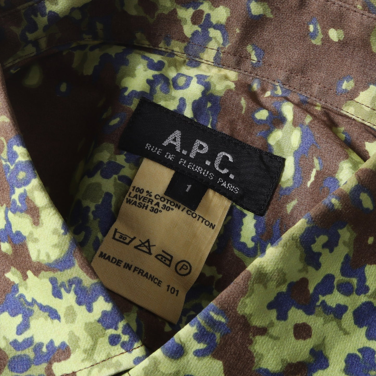 90s - 00s イーストバイウエスト期 カモ フラップポケット ドレス シャツ / MADE IN FRANCE