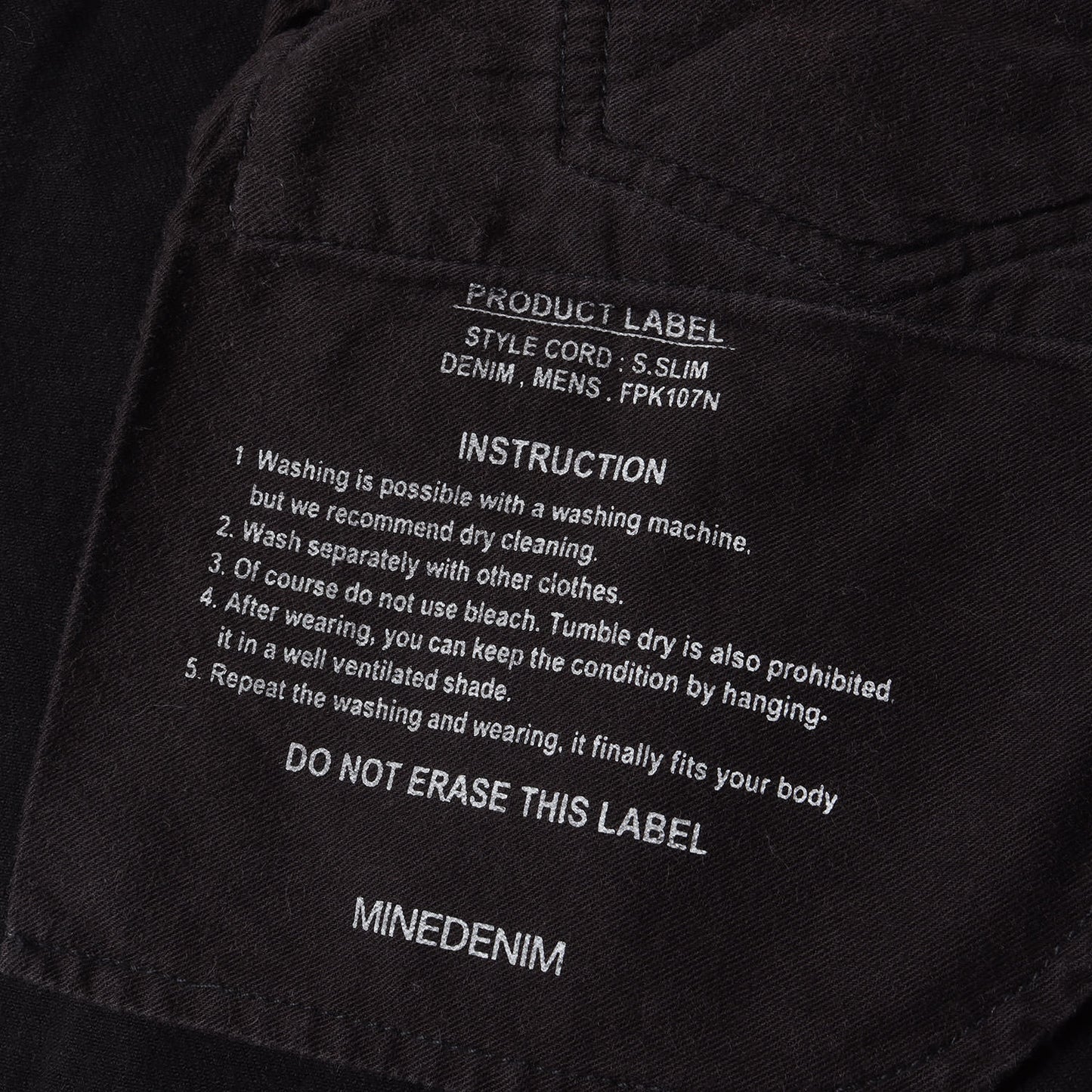 USEDウォッシュ加工 スーパースリム ストレッチ デニム パンツ (S.Slim STR 5pocket USD FPK107NUD-93) / ボタンフライ