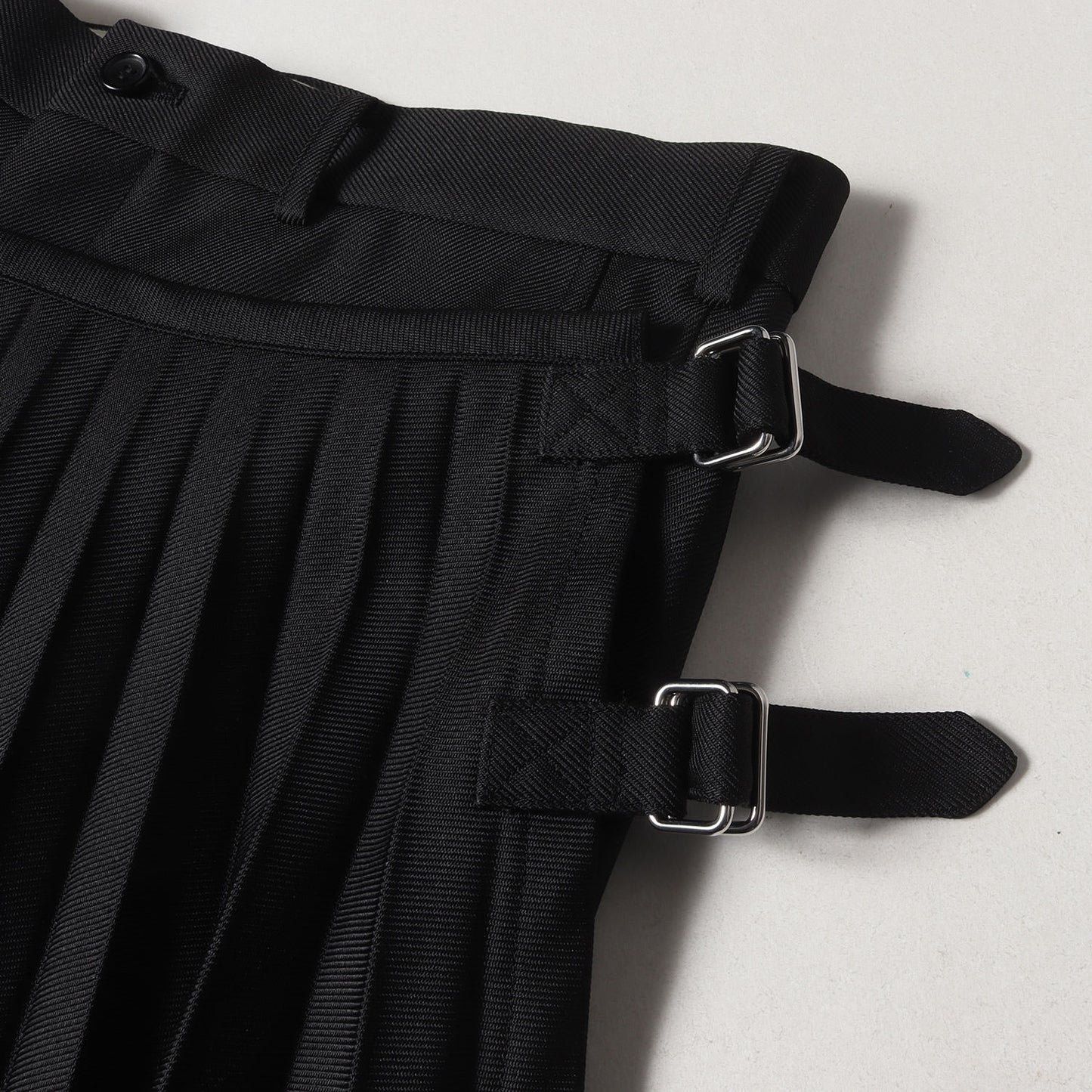 24AW プリーツ スカート ドッキング エステルツイル スラックス (PN-P048)