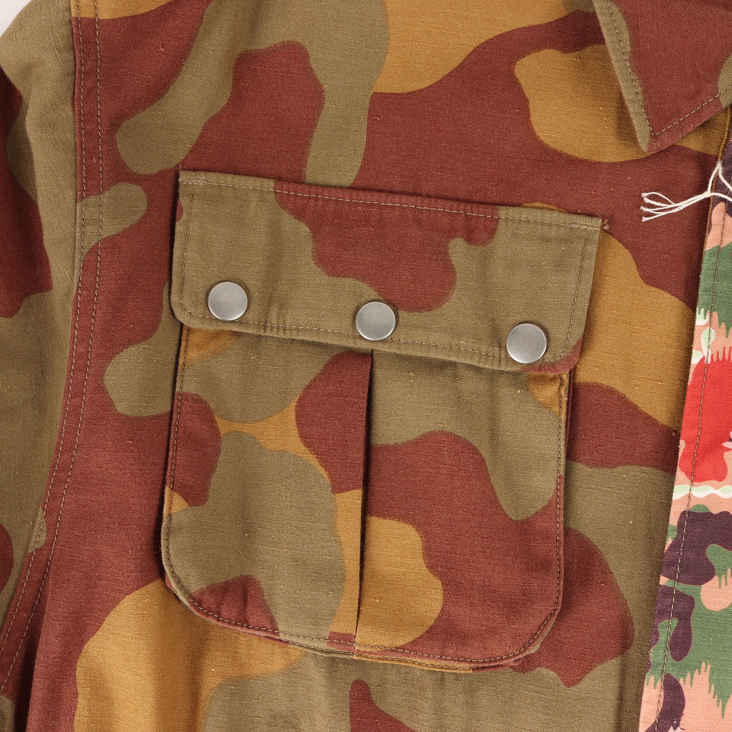 アシンメトリー カモ アーミージャケット (Double Camo Army Jacket 19AW-JK07)