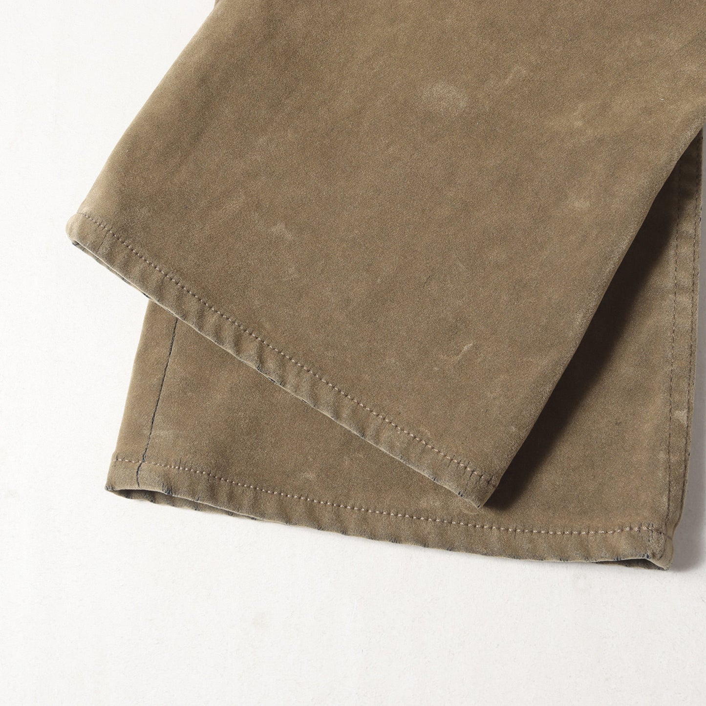 24AW スリムフレア フロッキー コーティング デニム パンツ (Velvet Denim Slim Flare 5pocket 2410-1001) / ジッパーフライ