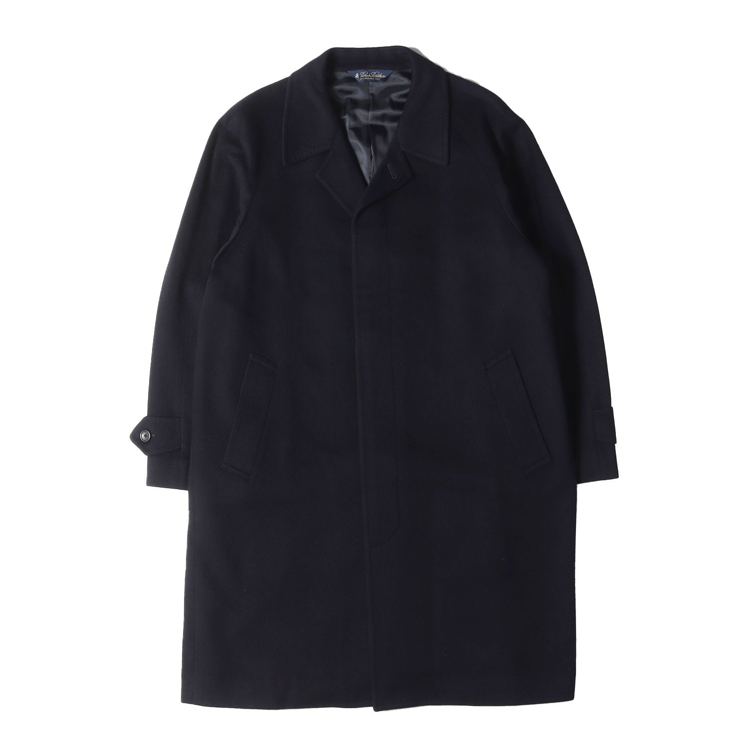 BROOKS BROTHERS　ブルックスブラザーズ　チェスターコート BROOKS BROTHERS (ブルックスブラザーズ) Manifatture Tessile Risaliti カシミヤ ステンカラー チェスター  コート / MADE IN JAPAN - ブランド古着の通販・買取 | BEEGLE by Boo-Bee