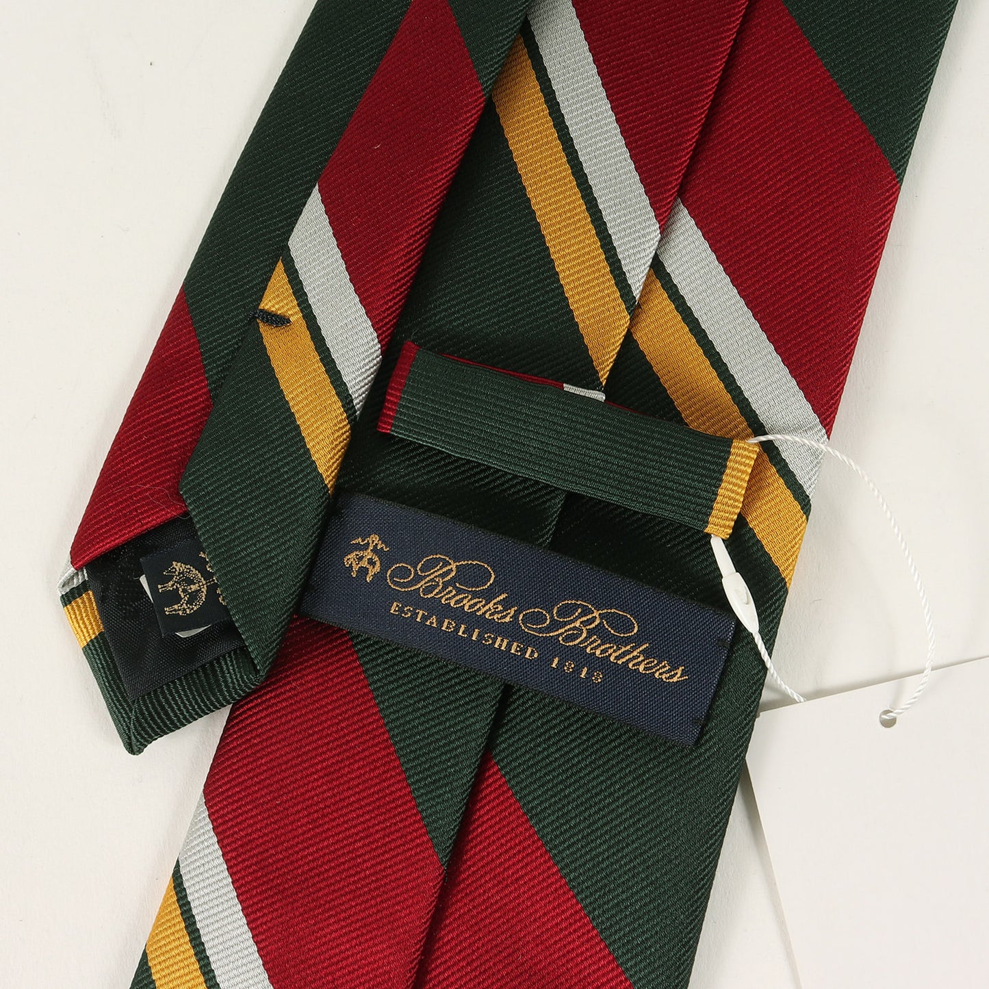 現行モデル レジメンタル ストライプ シルク ネクタイ