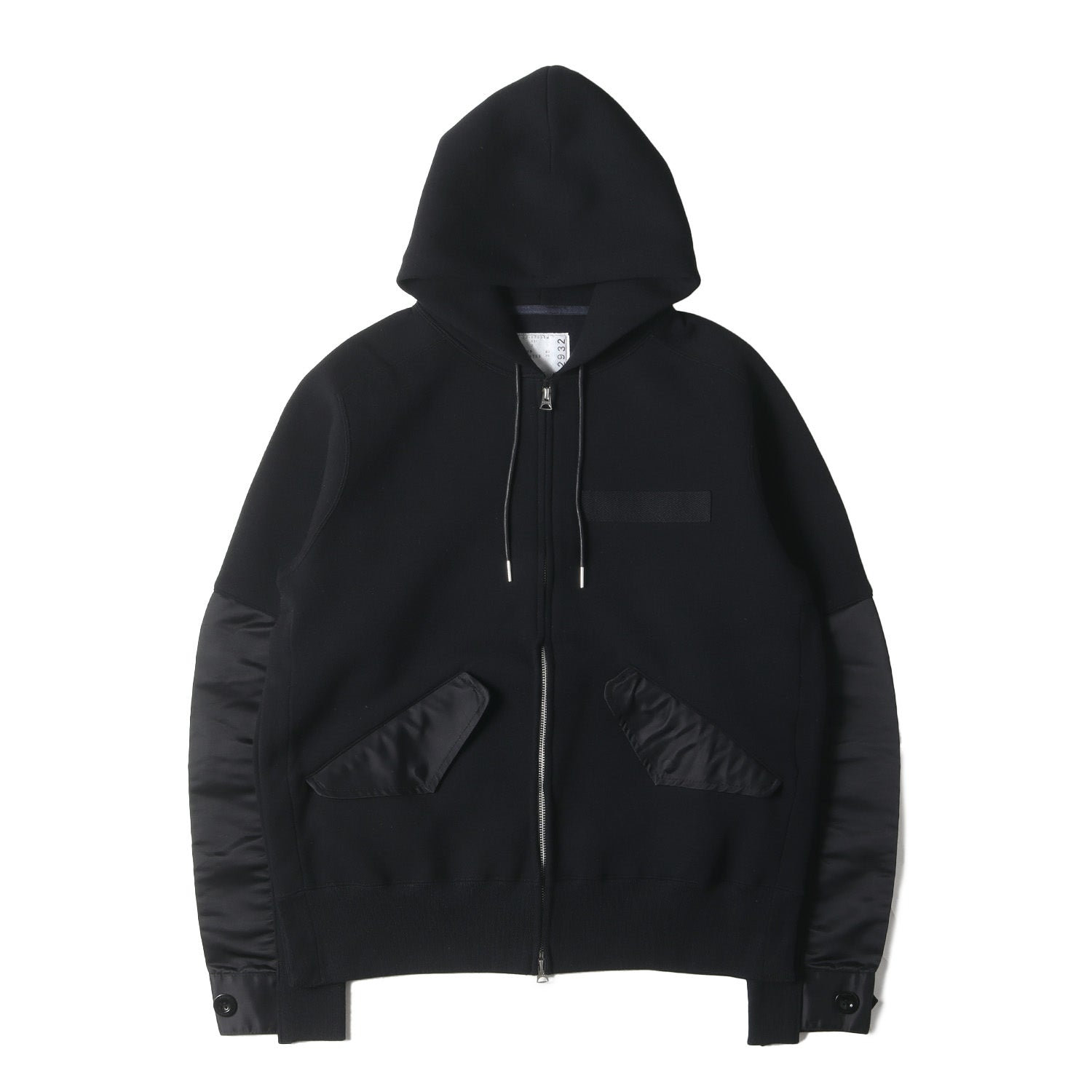 sacai 22-02825M 黒　1サイズ Sacai サカイ 22AW 22-02825M Nylon Twill Mix Blouson ナイロン