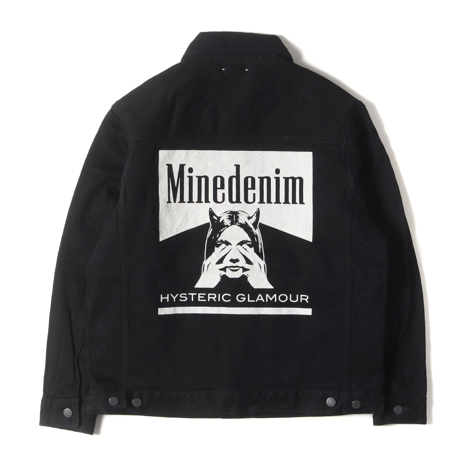 24AW × MINEDENIM バック ロゴ デニム ボア トラッカー ジャケット (Denim Jacket MND-HYS004)