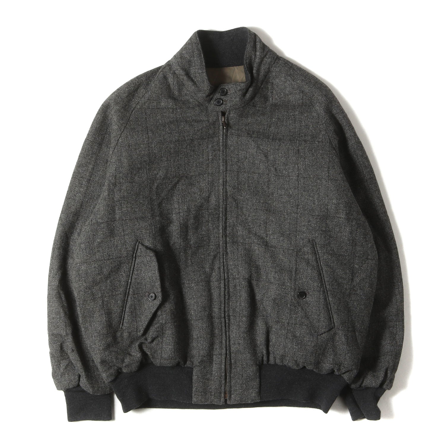 A.PRESSE (アプレッセ) 24AW ウインドウペンチェック ツイード ジップ 