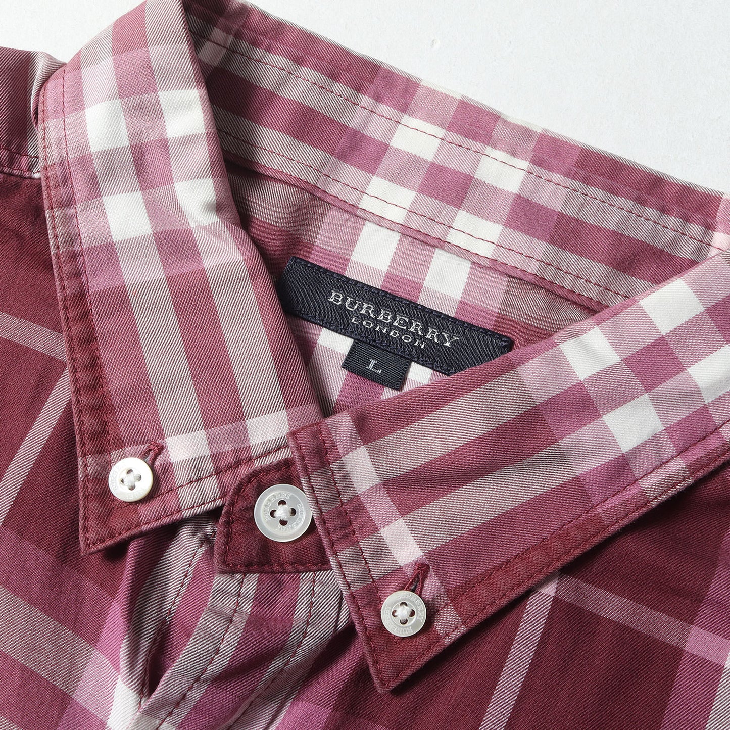 チェック ボタンダウン ドレス シャツ / LONDON