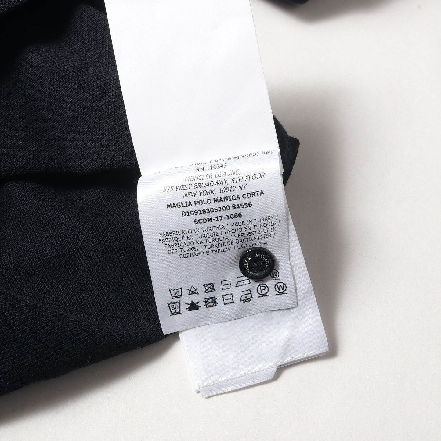 襟トリコロール コットン鹿の子 ポロシャツ(MAGLIA POLO)