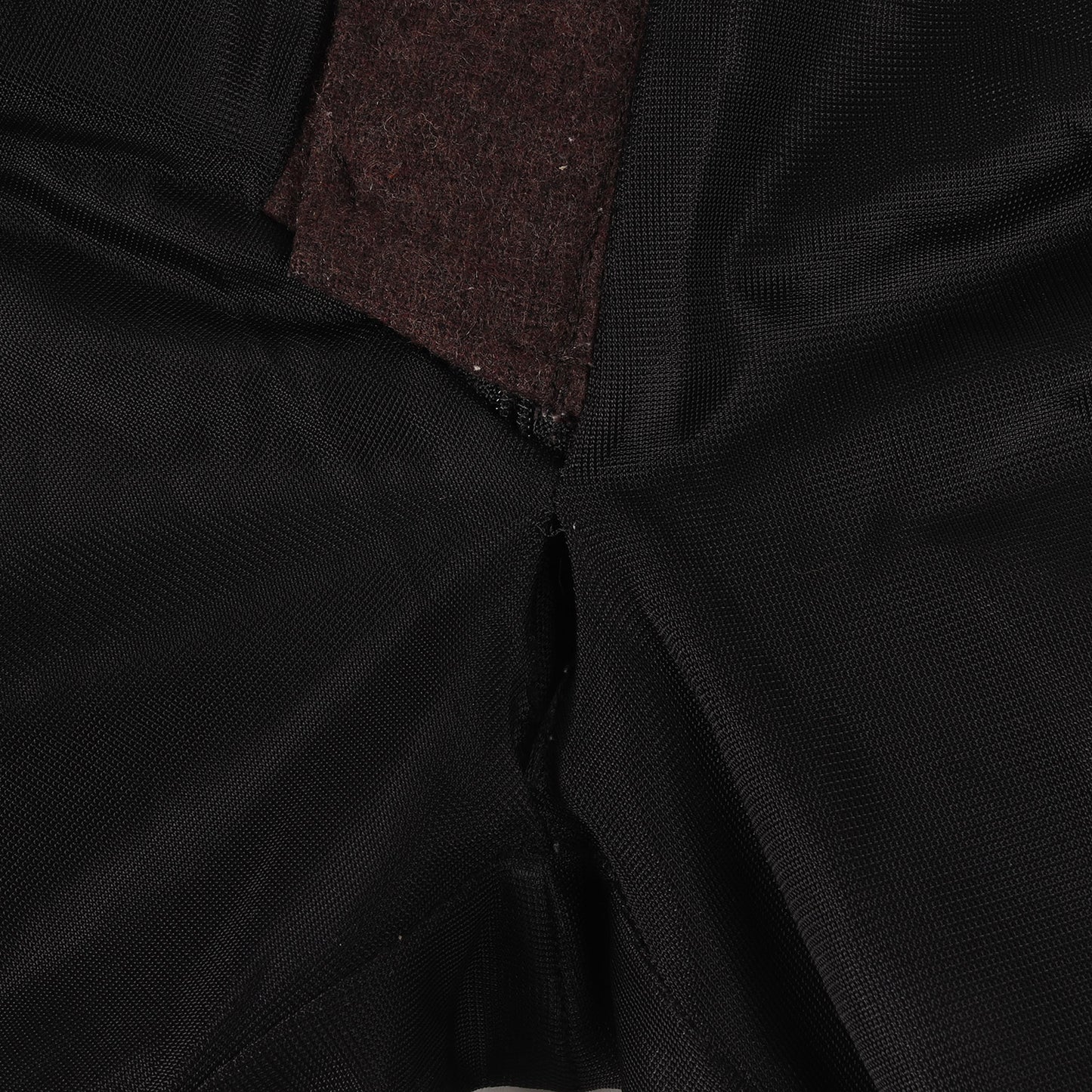 スラックス ドッキング ウール リブパンツ