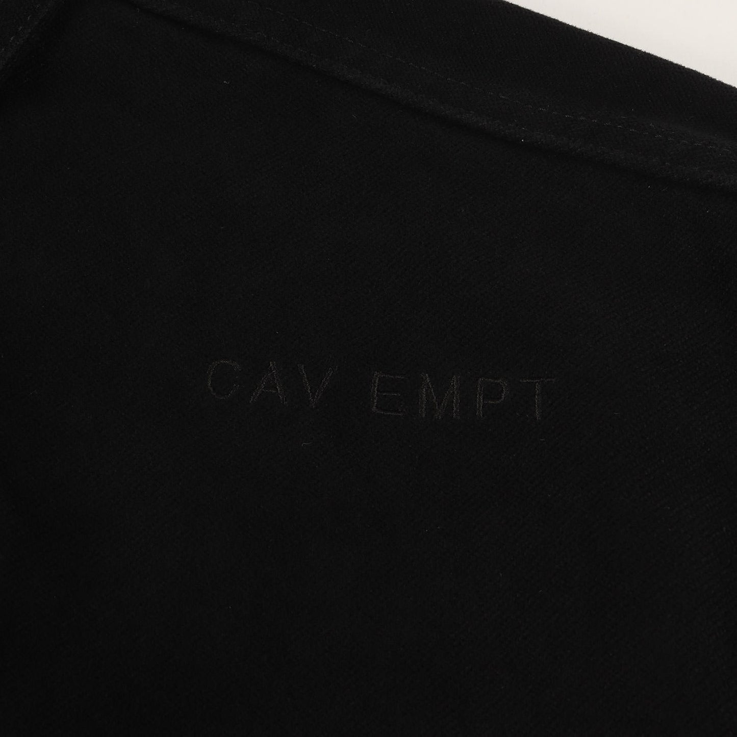 24AW バイオウォッシュ加工 CAV EMPT 刺繍 ワイドシルエット 長物 シャツ (WELT POCKETS BIG SHIRT CES26SH06)