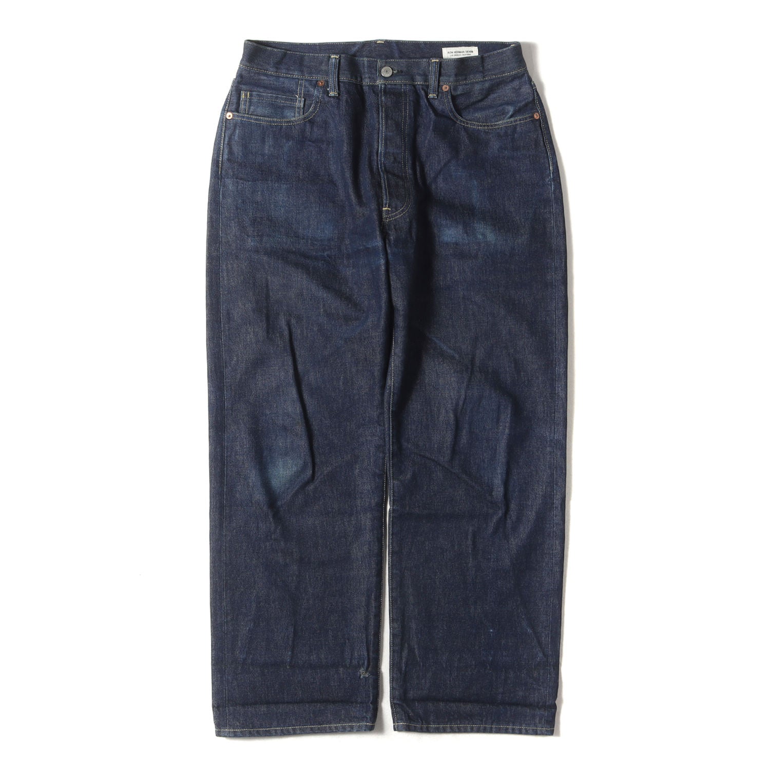 Ron Herman (ロンハーマン) 22AW セルビッジ ワイド デニム パンツ (WWII Raw Denim Wide Pants  3620600015) / ボタンフライ - ブランド古着の通販・買取 | BEEGLE by Boo-Bee