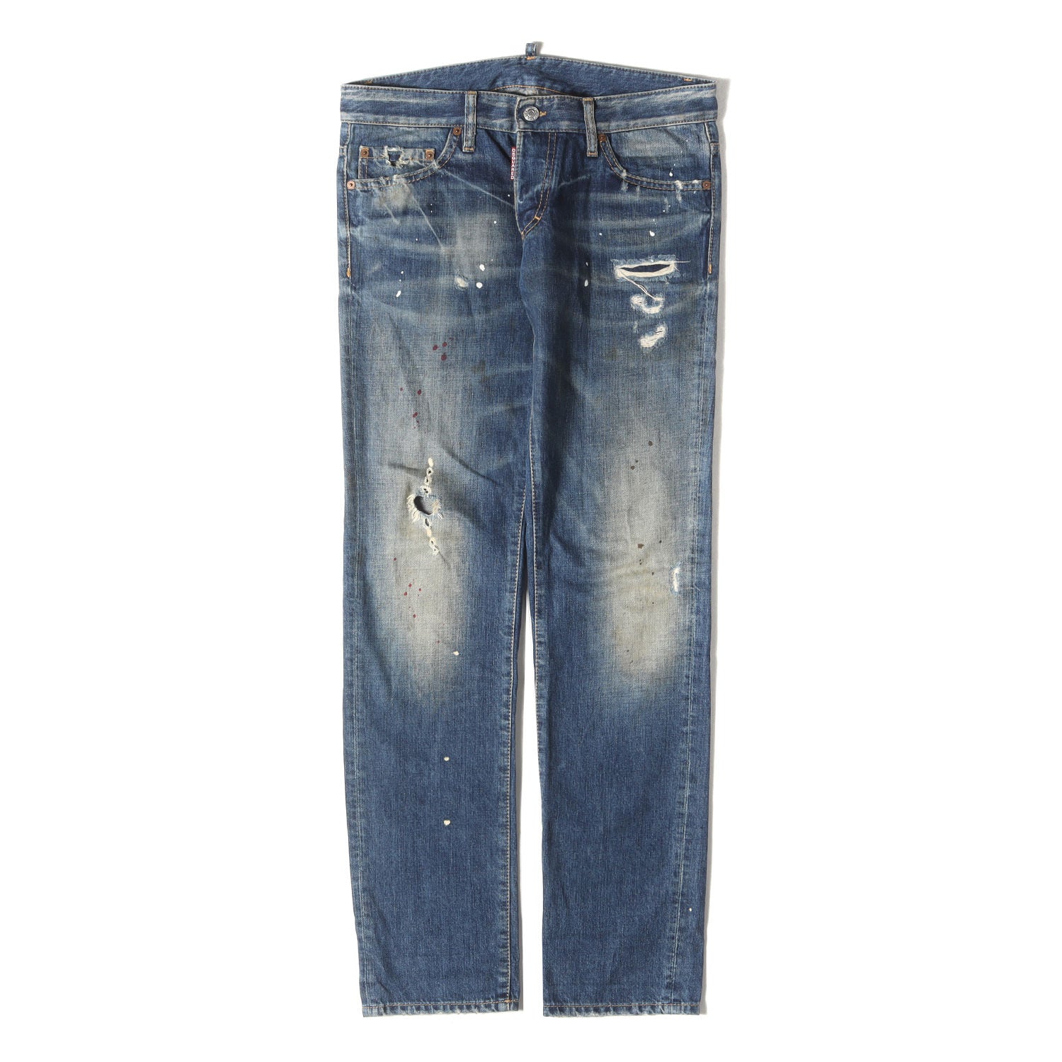 DSQUARED2 (ディースクエアード) クラッシュリペア加工 ストレート  