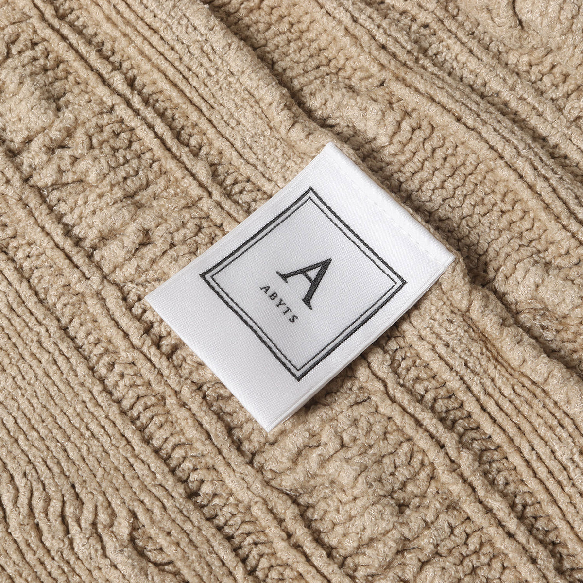 レーヨンナイロン ケーブル ニット カーディガン (Cable Knit Cardigan ABYTS-006)
