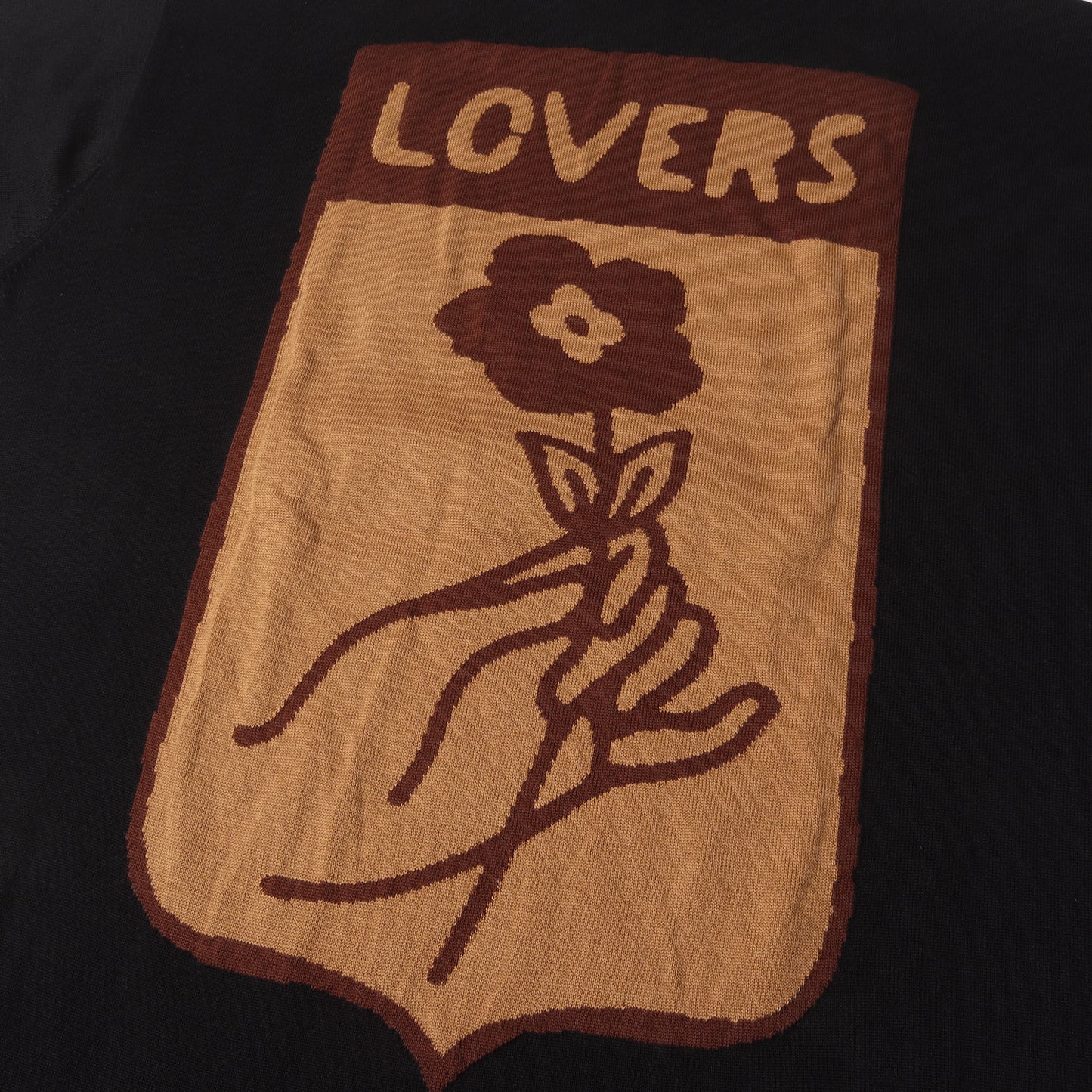 25SS インターシャ クルーネック ショートスリーブ コットン ニット (1AFIWY)