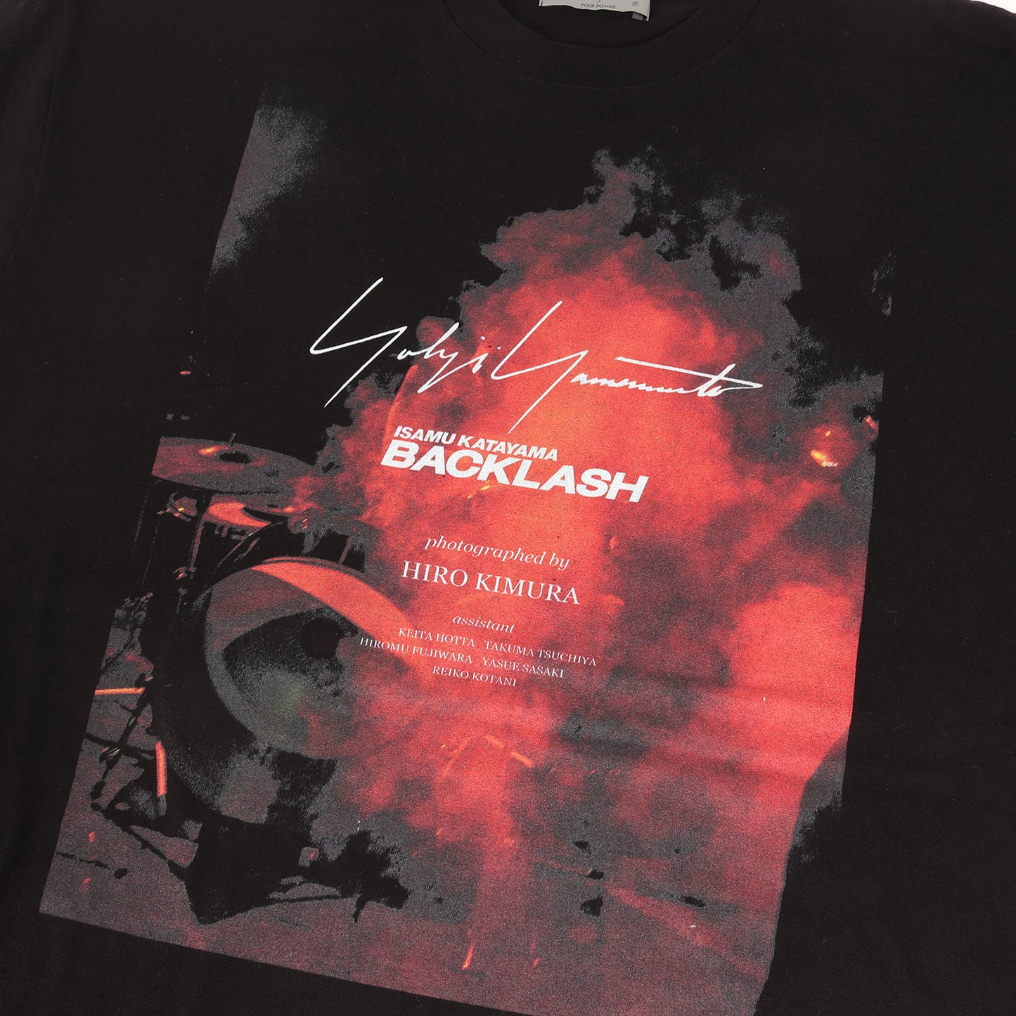 24AW × ISAMU KATAYAMA BACKLASH × HIRO KIMURA フォトグラフィック ロゴ Tシャツ (HO-T90-986) / POUR HOMME