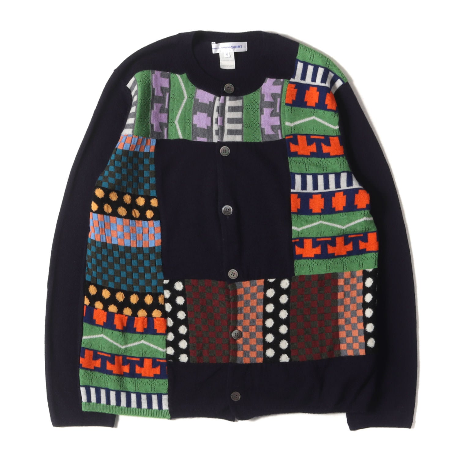 COMME des GARCONS / コムデギャルソン | 2016AW | フラワー ウールニット カーディガン | S | マルチカラー | レディース COMME des GARCONS / コムデギャルソン | 2016AW | フラワー ウール
