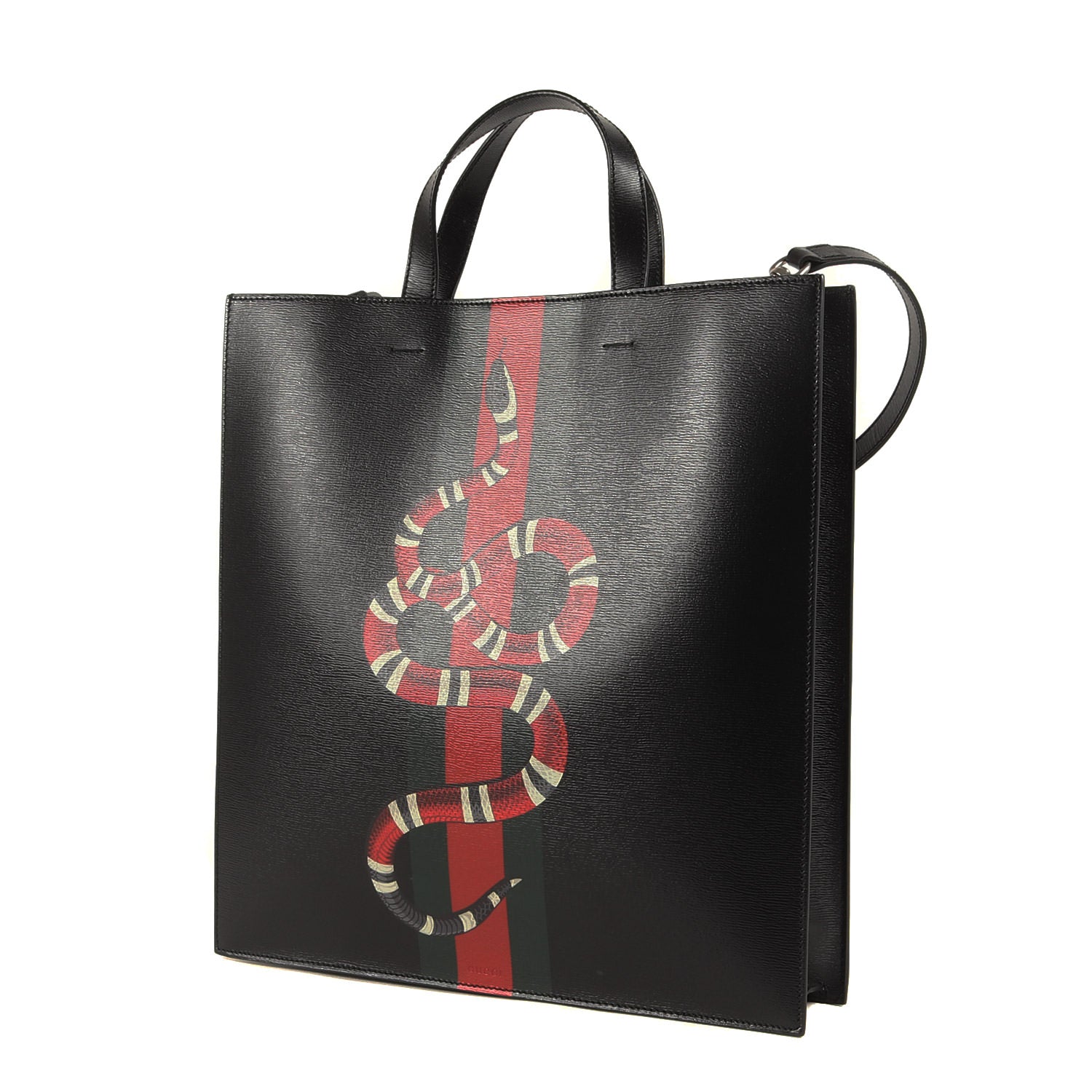 GUCCI (グッチ) シェリーライン スネーク グレインカーフレザー 2WAY 