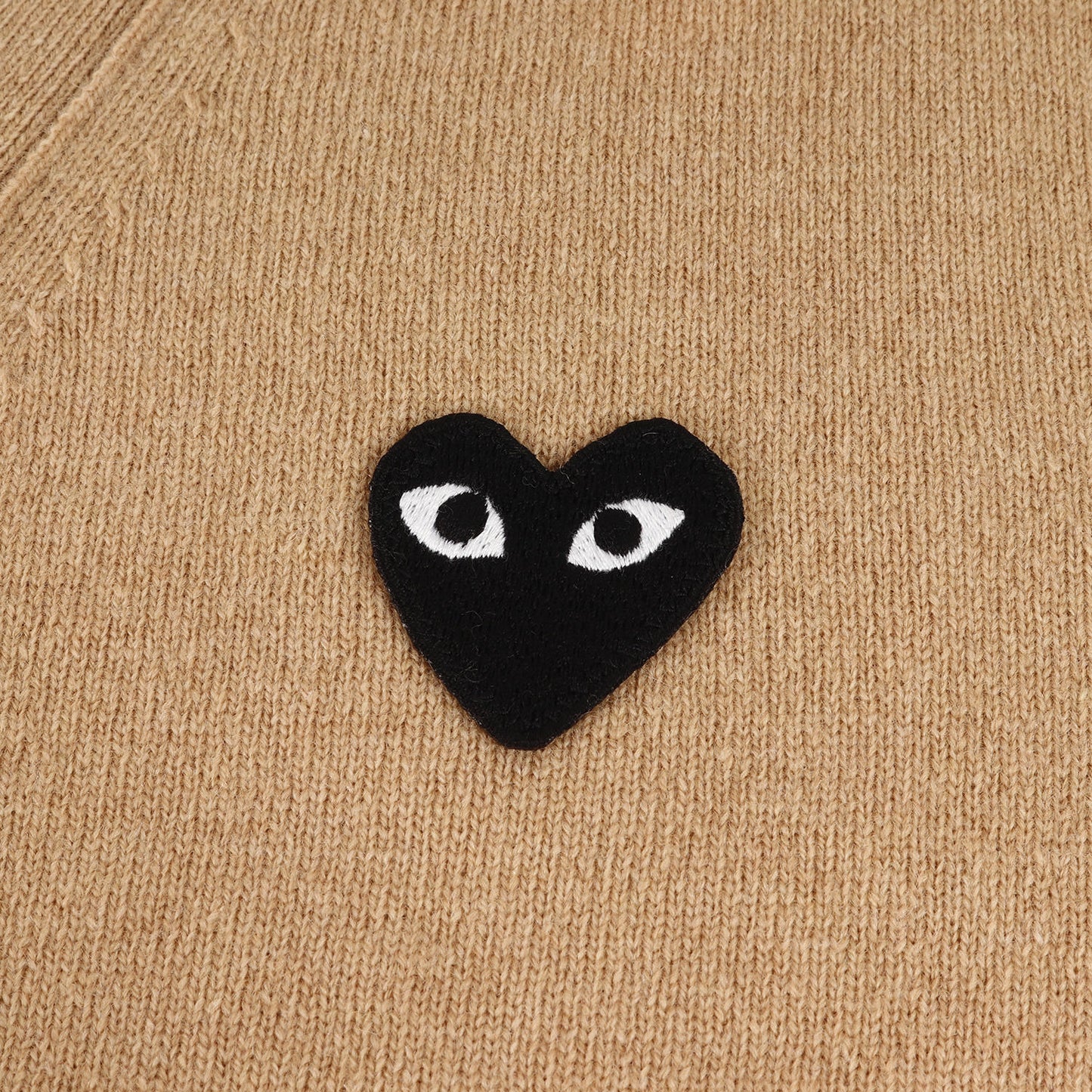 24AW ウールニット カーディガン (PLAY CARDIGAN BLACK HEART AX-N024)