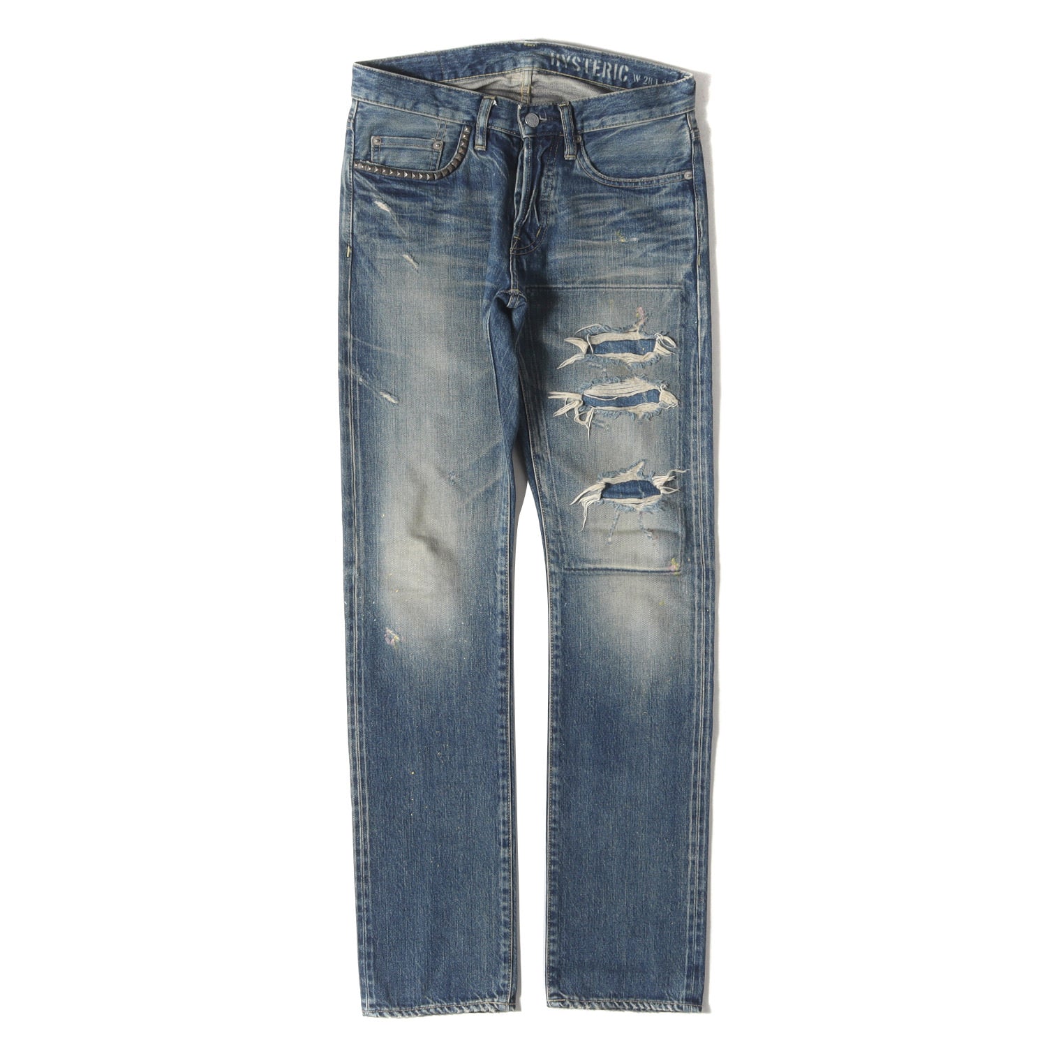 HYSTERIC GLAMOUR (ヒステリックグラマー) PF加工デニム スリム 