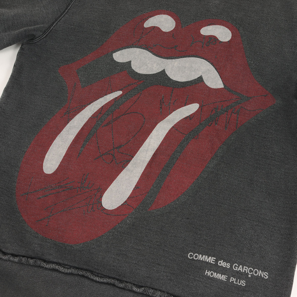 06SS × The Rolling Stones Rip & Tongue ロゴ ガーメントダイ フェード スウェット (PQ-T023) / 裏毛