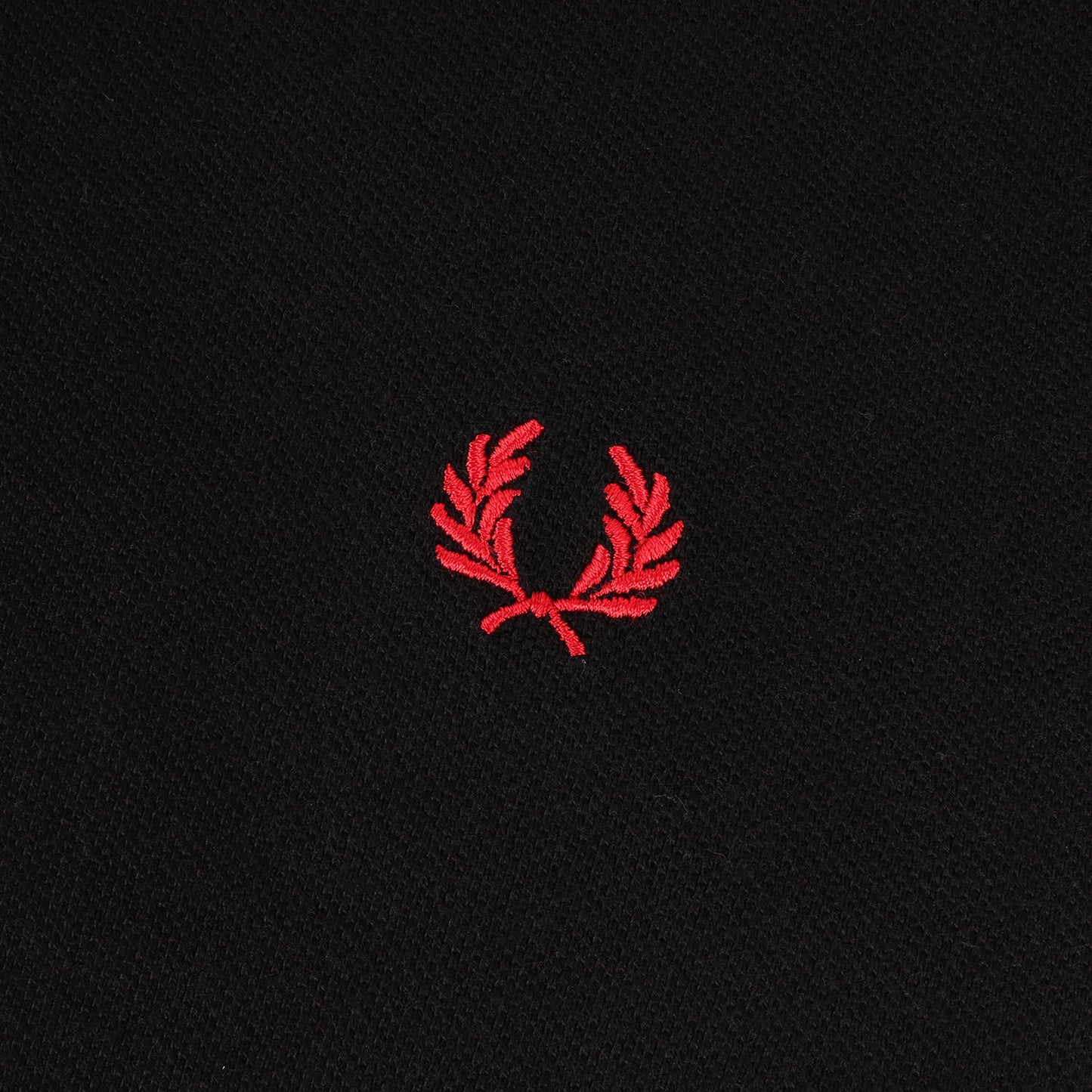 ローレル 刺繍 鹿の子 ロングスリーブ ポロシャツ (M7115) / MADE IN ENGLAND