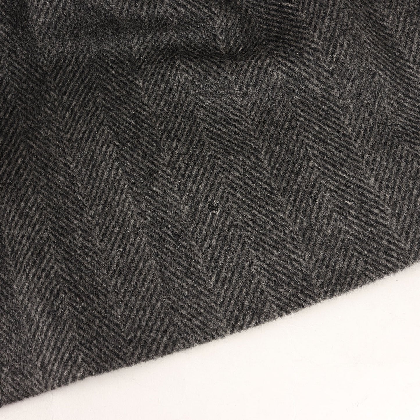 ヘリンボーン カシミヤ ステンカラー コート