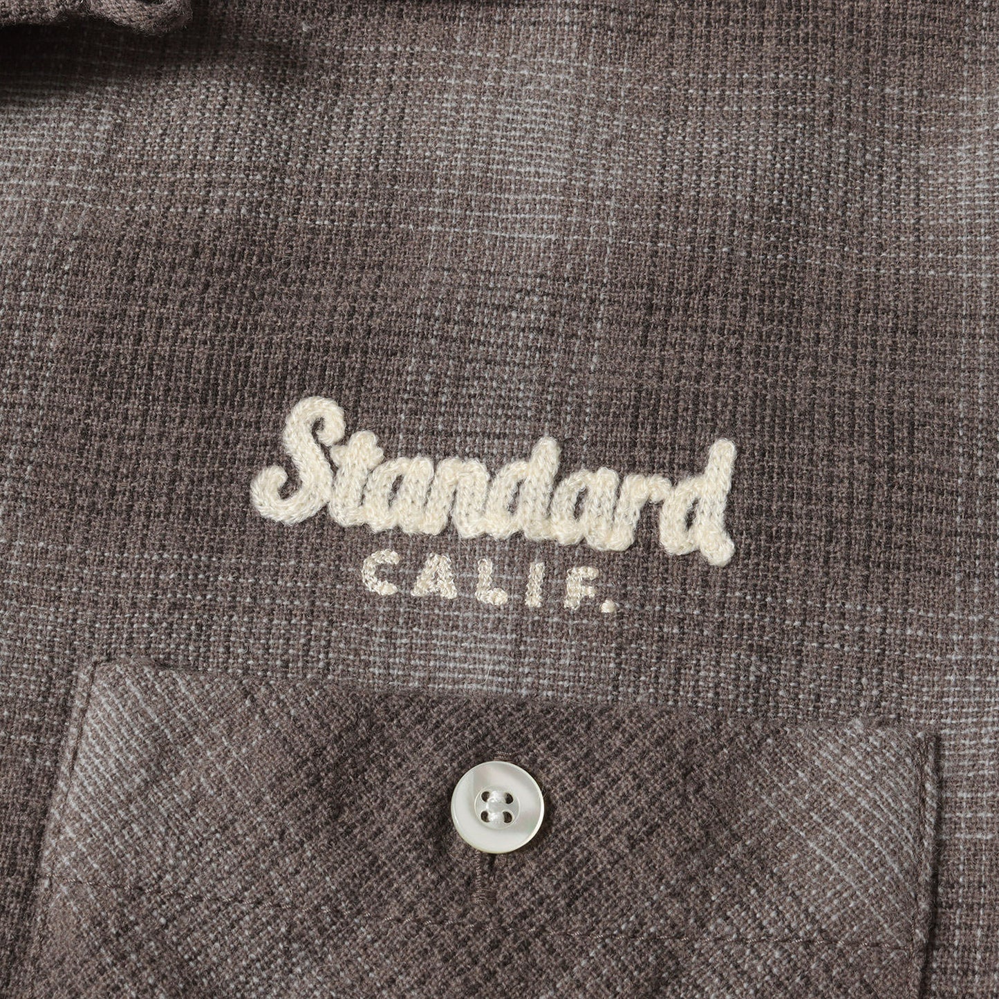24AW チェーン刺繍 オンブレチェック ウール シャツ (SD Wool Check Shirt)