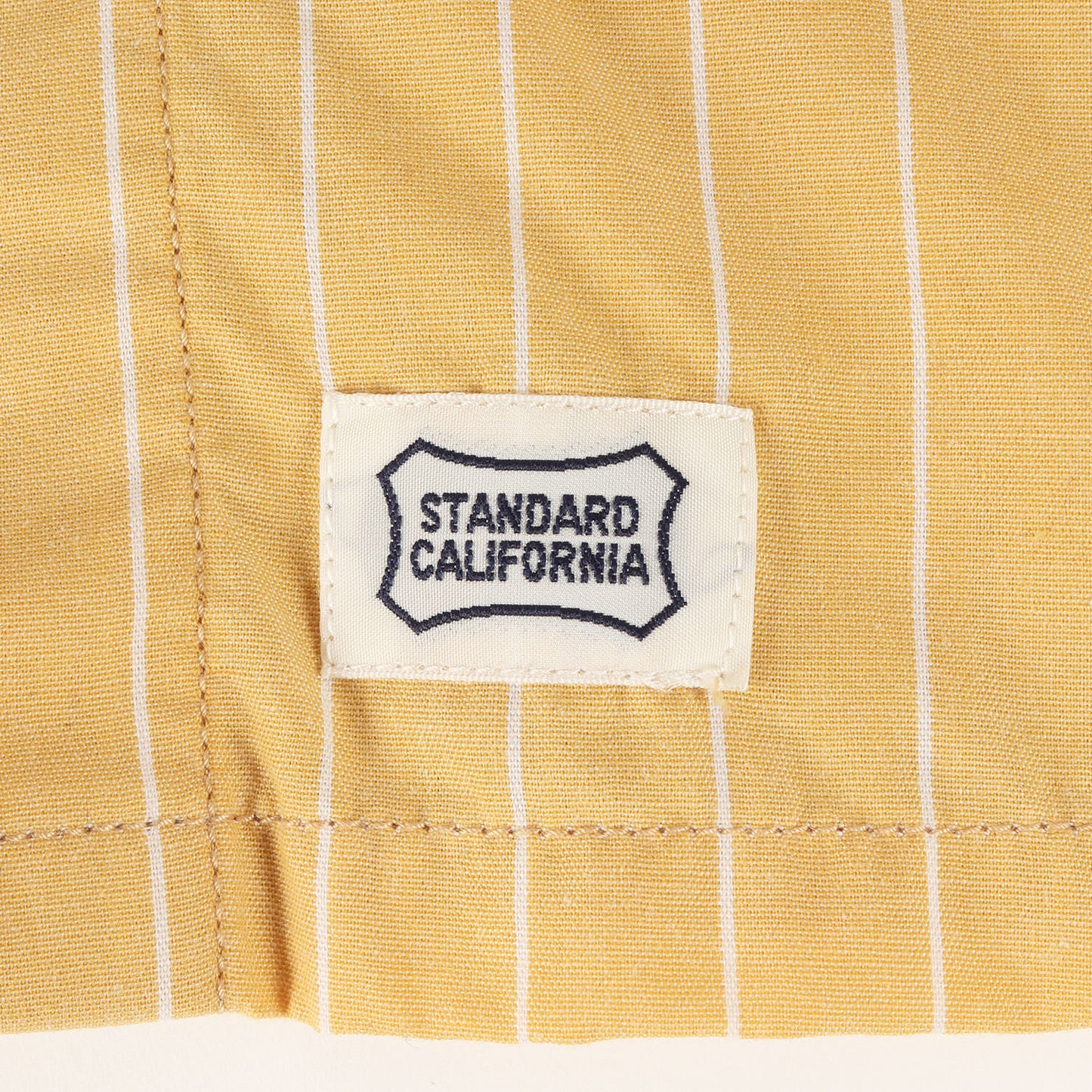 21SS チェーン ロゴ ワッペン 刺繍 ストライプ ポリコットン ワークシャツ (SD T/C Stripe Work Shirt LS)