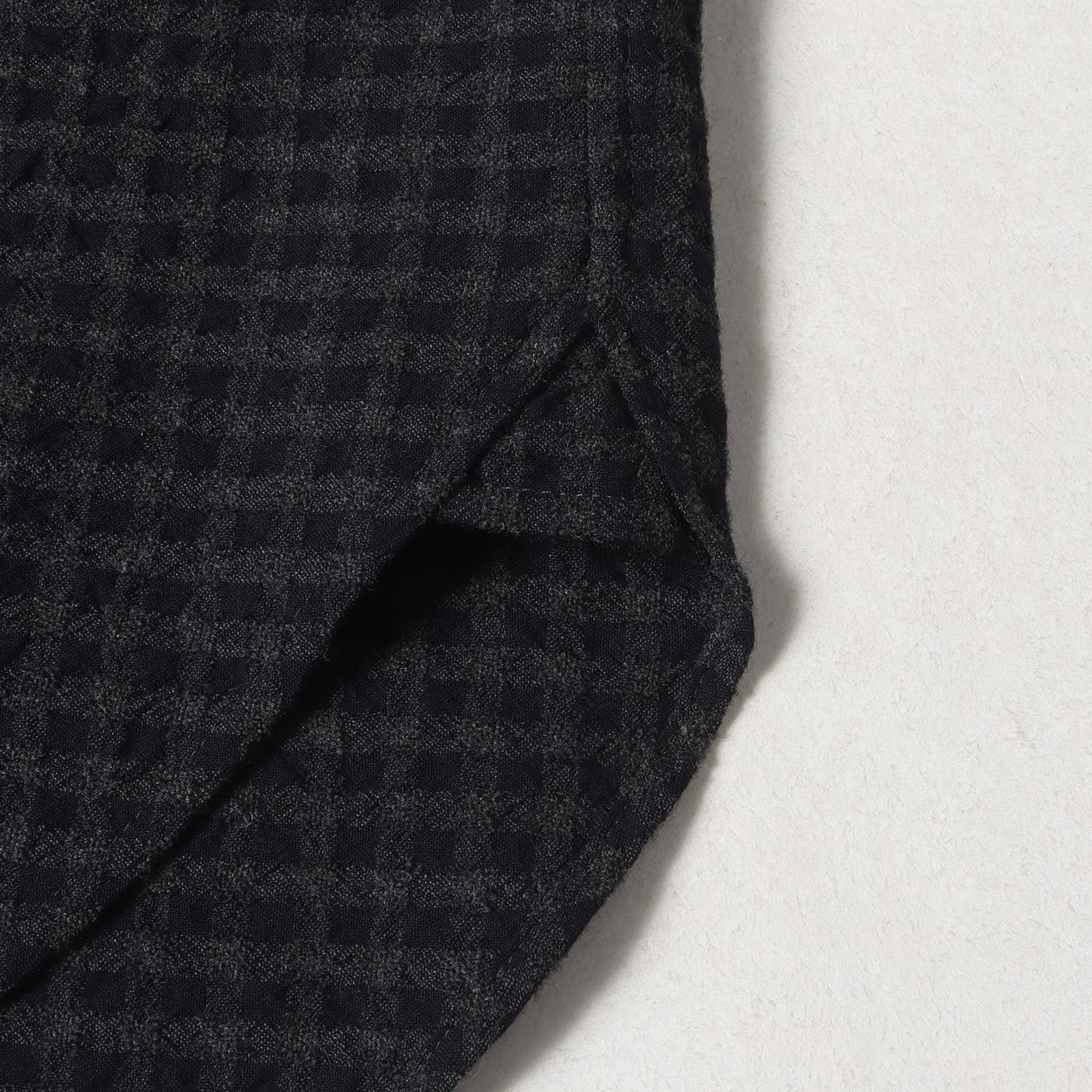 24AW グラフチェック スーパー130 ウールコットン シュリンク ワーク シャツ (Super130s WOOL/COTTON SHRINK GACHA-POKE SHIRTS)