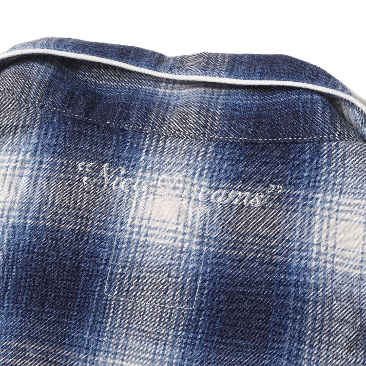 22SS オンブレチェック フランネル オープンカラー スリーピング シャツ (SD Set Up Flannel)