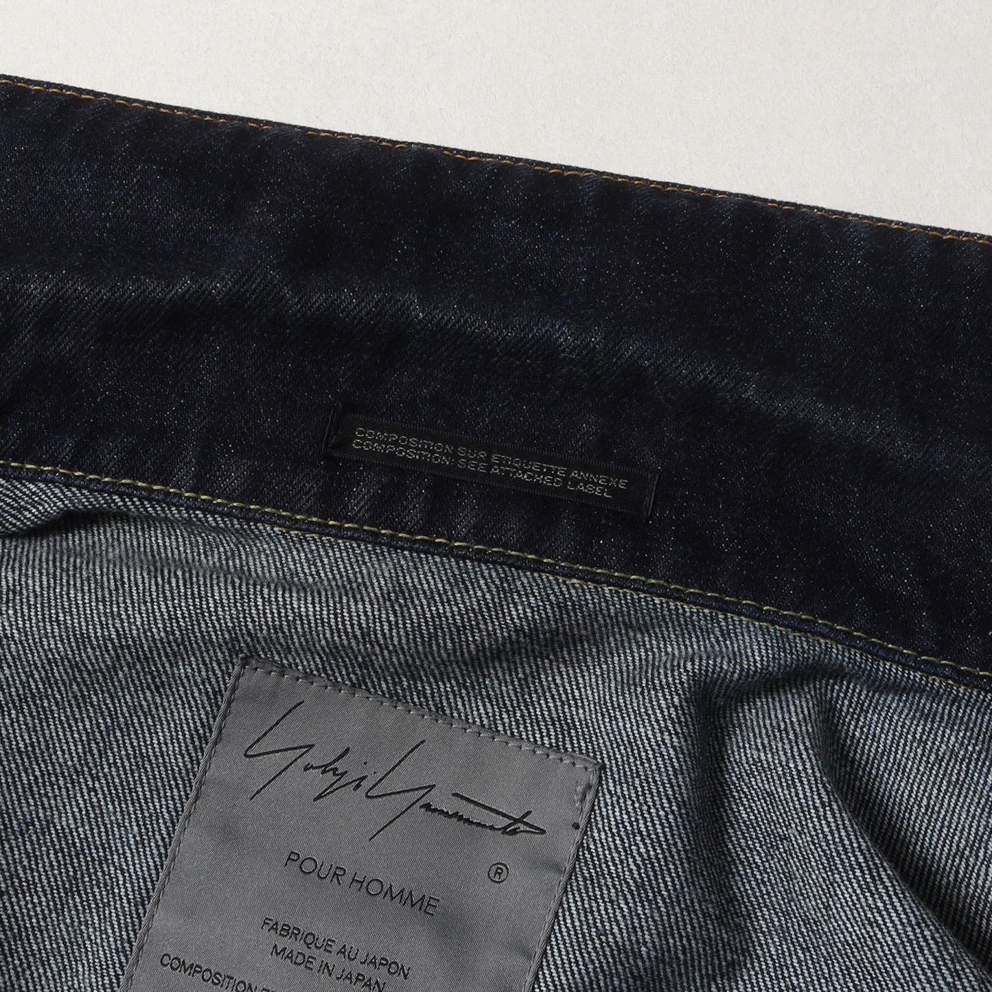 24AW 14オンス セルビッジ デニム トラッカー ジャケット (14OZ DENIM BUTTON JACKET HG-Y10-030) / POUR HOMME