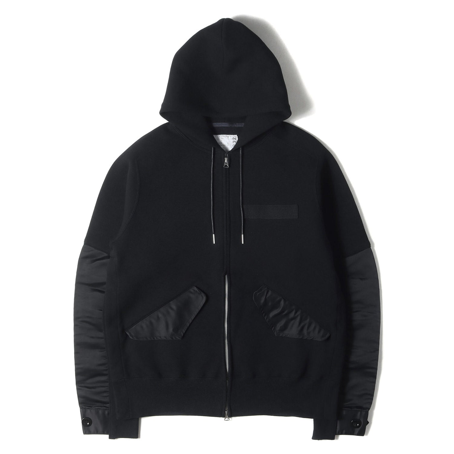 sacai サカイ ナイロンツイル ミックス スポンジ スウェット ブルゾン3