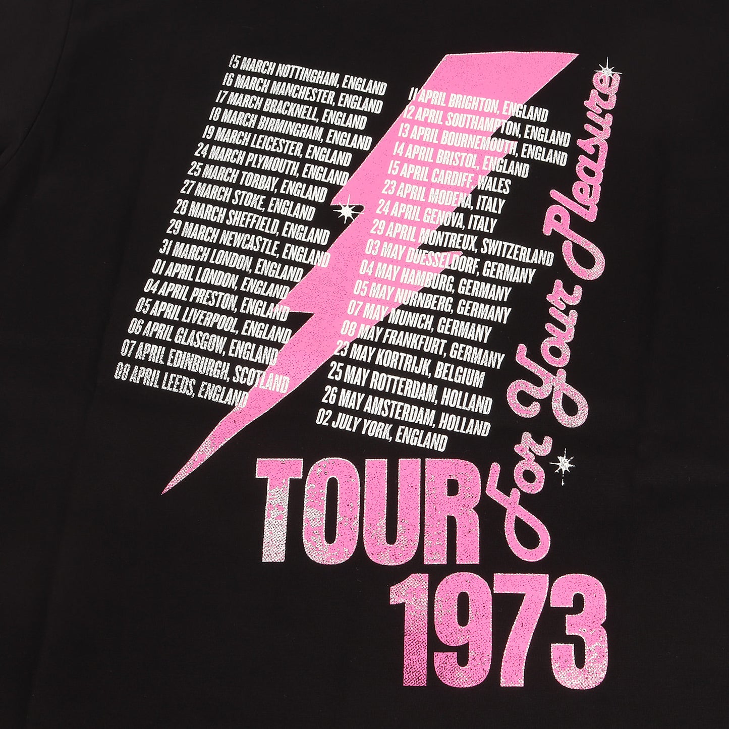 23SS Roxy Music Tour バインダーネック Tシャツ (JK-T011)