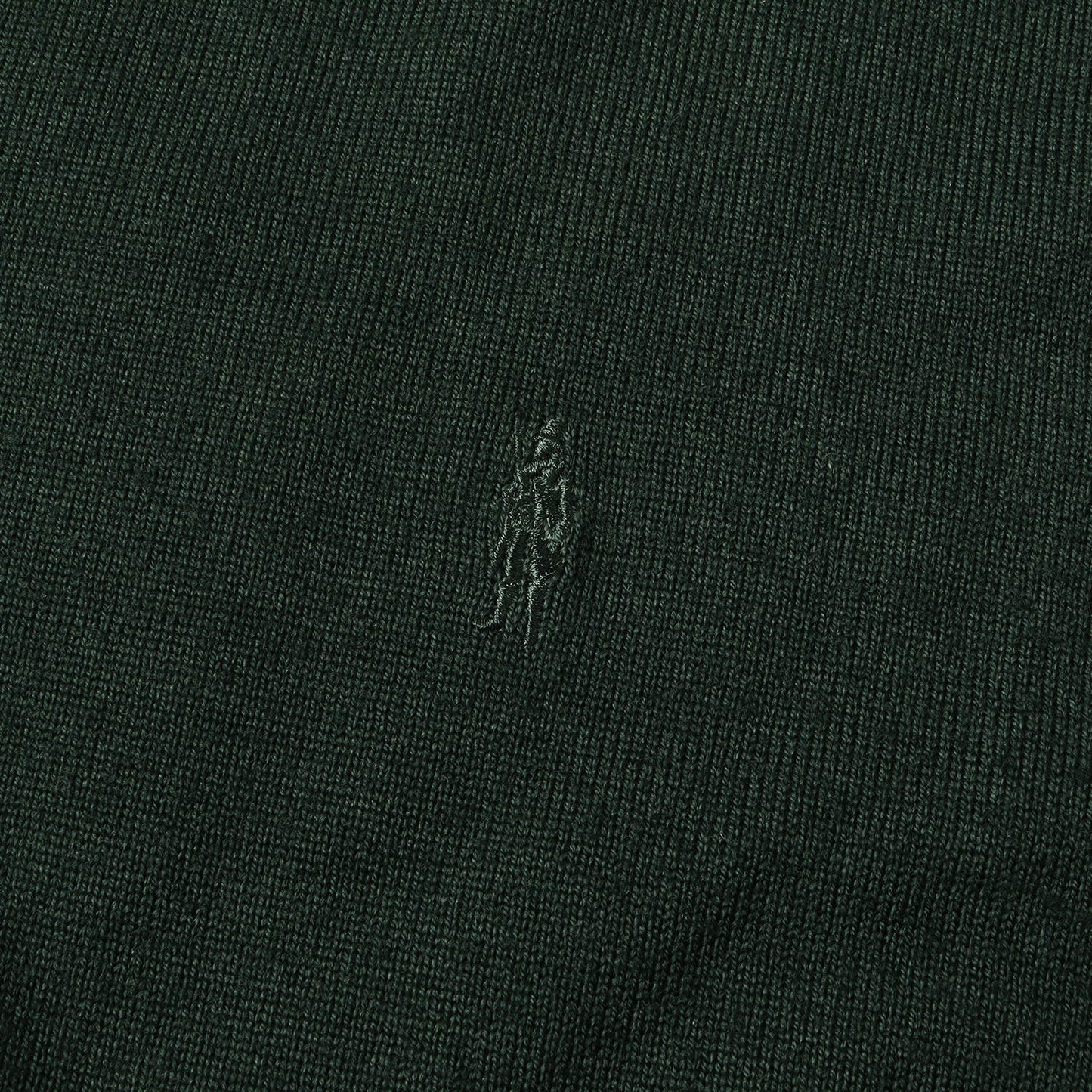 ワンポイント アイコン 刺繍 ハイゲージ ウール ニット / MADE IN JAPAN