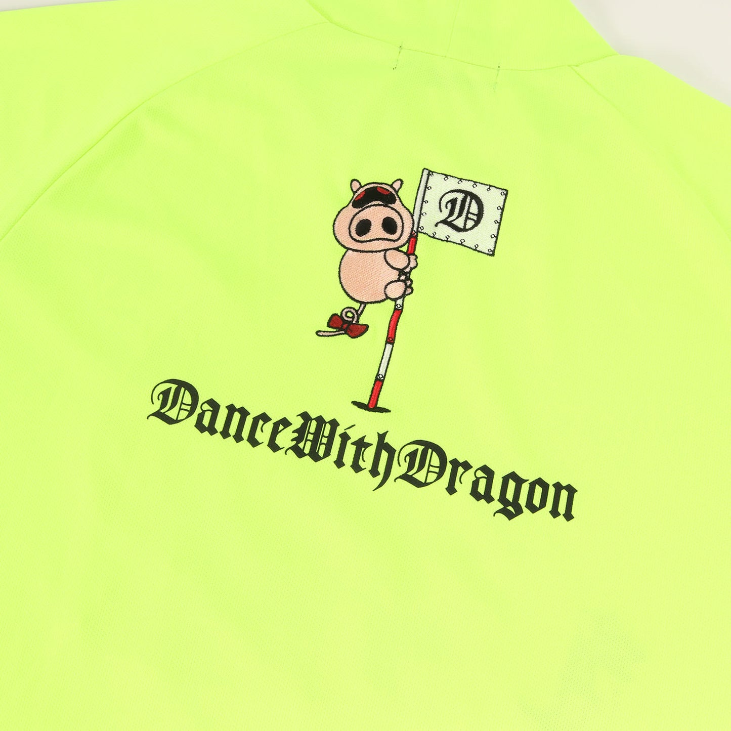 × タツノコプロ タイムボカンシリーズ ヤッターマン 刺繍 ジャージー モックネック Tシャツ