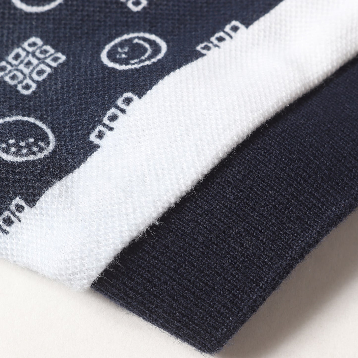 ペイズリー ボーダー プリント 鹿の子 ポロシャツ (053-0160303) / MADE IN JAPAN