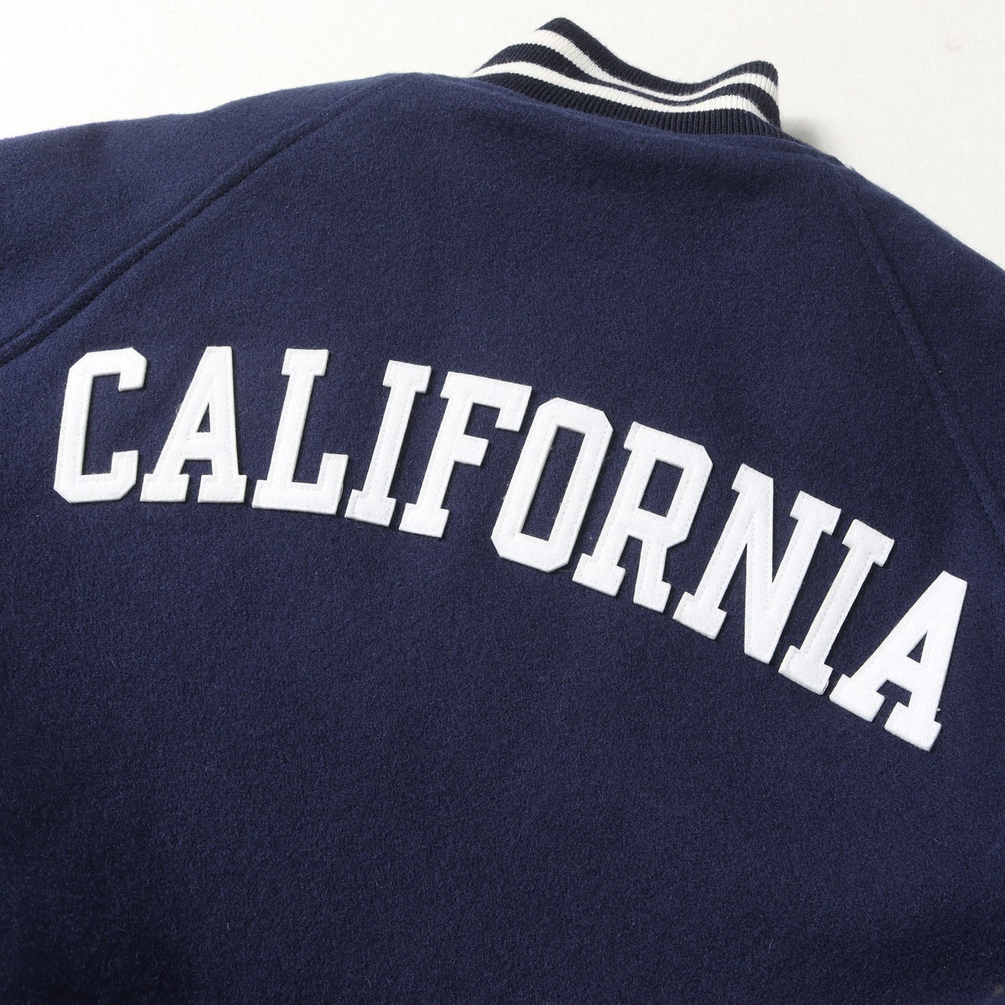 ワッペン刺繍 メルトン スタジャン (VARSITY JACKET)