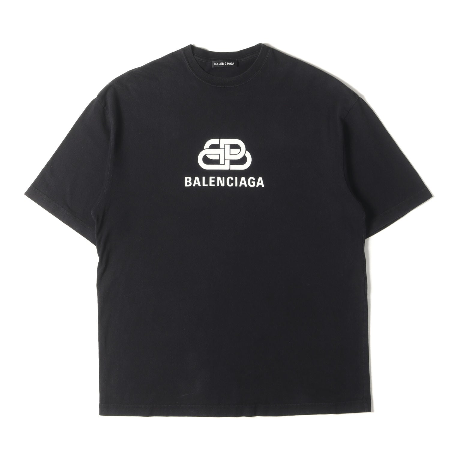 BALENCIAGA (バレンシアガ) BB ロゴ オーバーサイズ Tシャツ (570803 