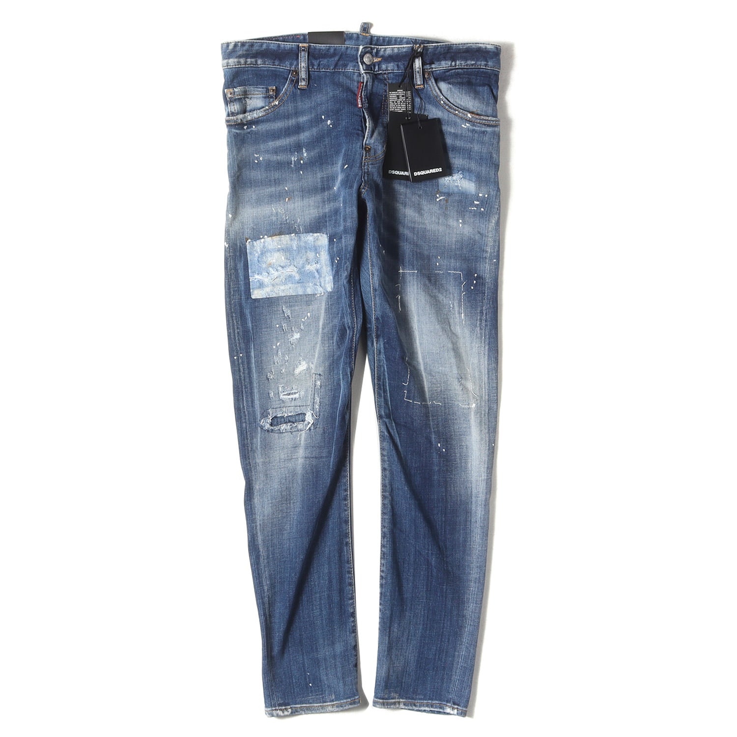 DSQUARED2 (ディースクエアード) ペイント ダメージ加工 スリム 
