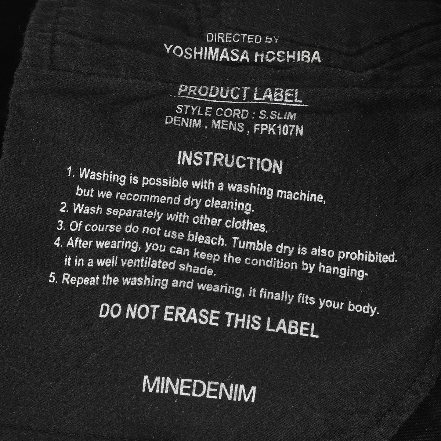 ウォッシュ加工 スーパースリム ストレッチ デニム スキニー パンツ (S.Slim STR OWS FPK107N-96) / ボタンフライ