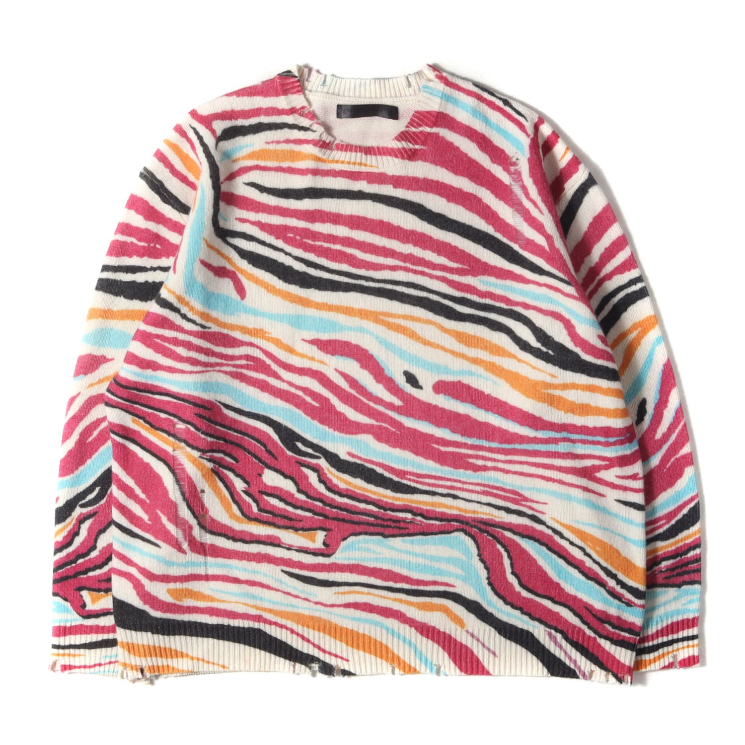 JUN/NAKAYAMA (ジュンナカヤマ) 22AW ダメージ加工 マルチ ゼブラ 