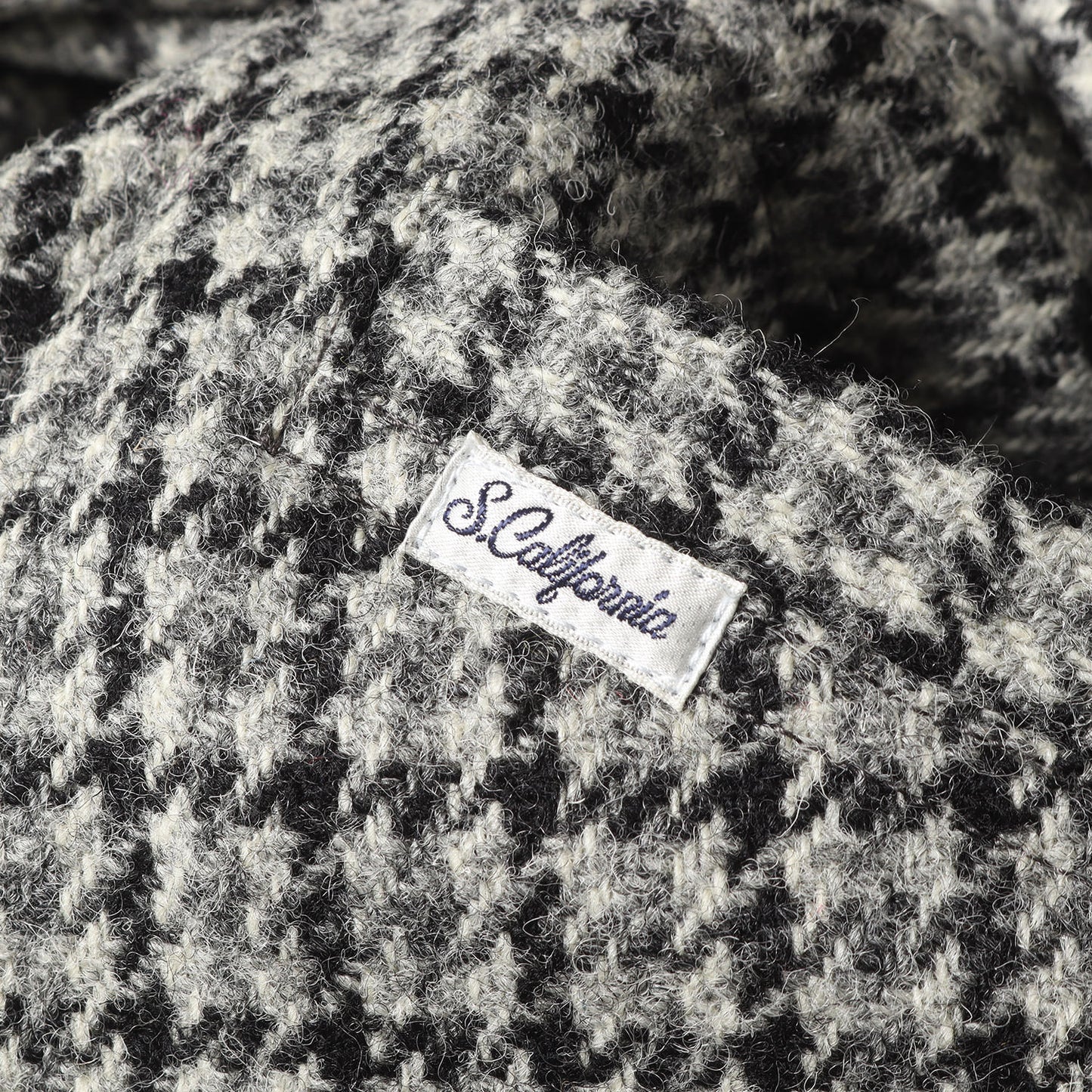 × HARRIS TWEED リバーシブル ウインドウペンチェック キルト フーデッド コート (SD HARRIS TWEED Reversible Hood Coat)