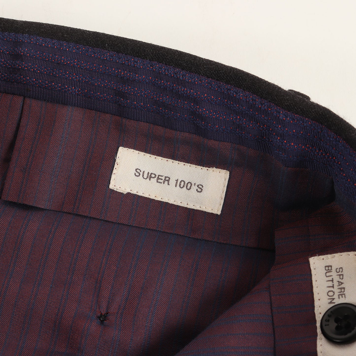 ワンタック SUPER 100s ウール フランネル スラックス パンツ / SLIM FIT