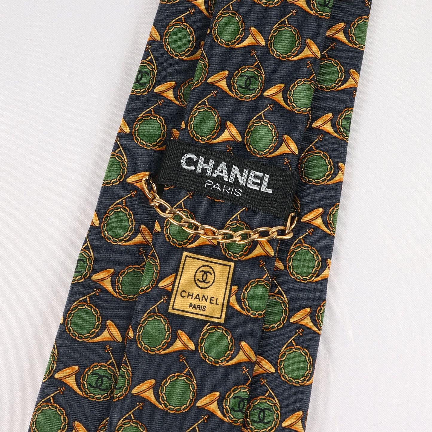 ココマーク ホルン 総柄 シルク ネクタイ