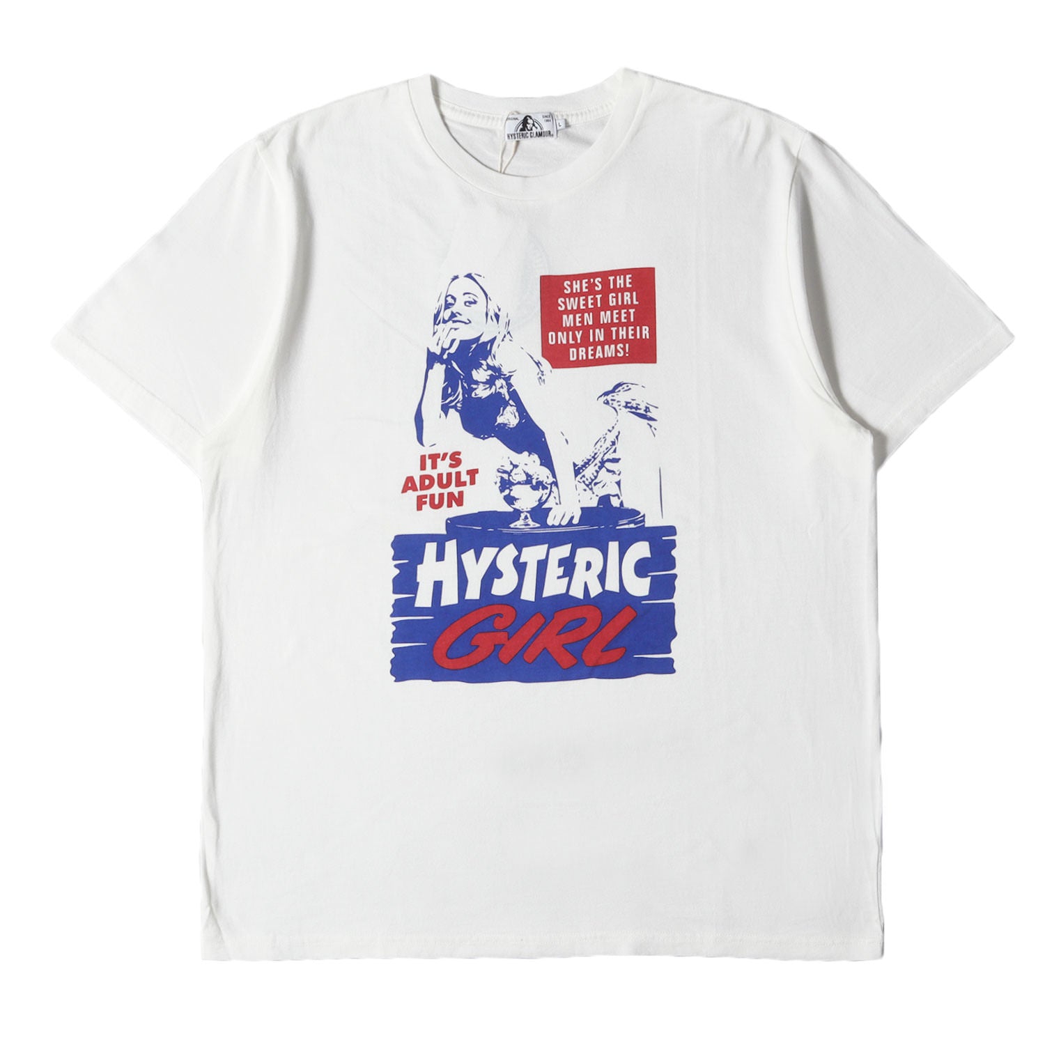 ヒステリックグラマー ヒスガールプリントTシャツ arc+shop黒ベースに 