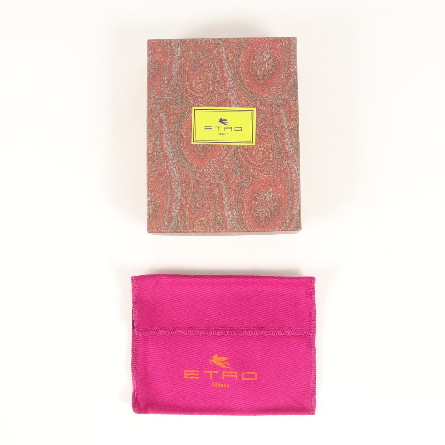 グラフィック 型押し レザー 切替 二つ折り 札入れ (10461-2487) / MADE IN ITALY