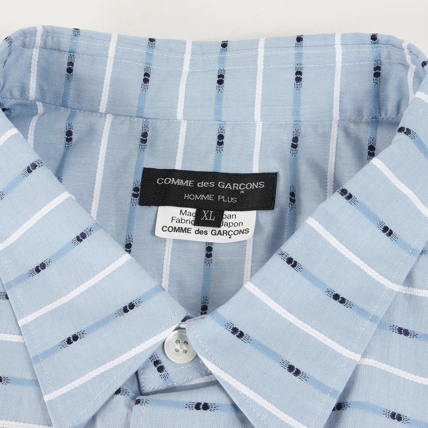 24AW ストライプ ボーダー ジャガード シャンブレー ドレス シャツ (PN-B031)