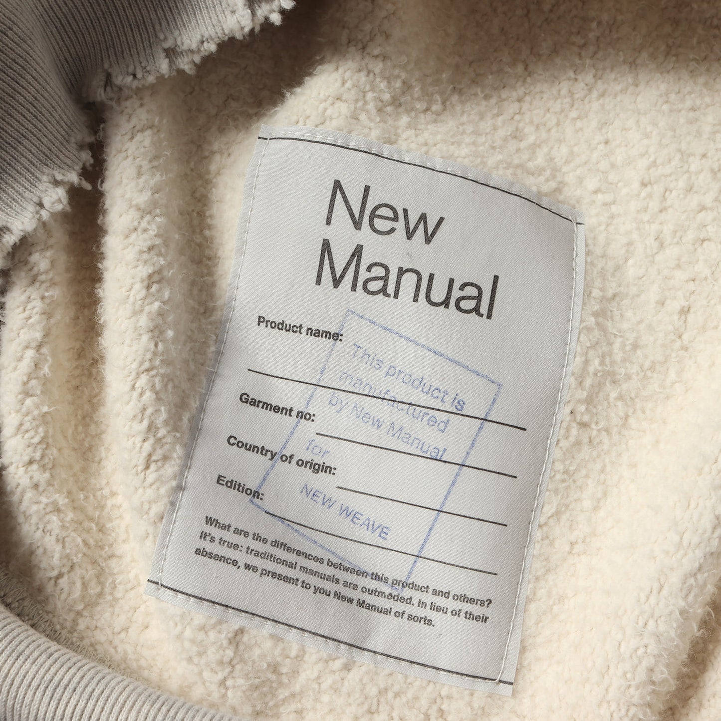 25SS × New Manual × Champion ヴィンテージ加工 リバースウィーブ スウェット (SWEATSHIRT C8-B027) / MADE IN JAPAN